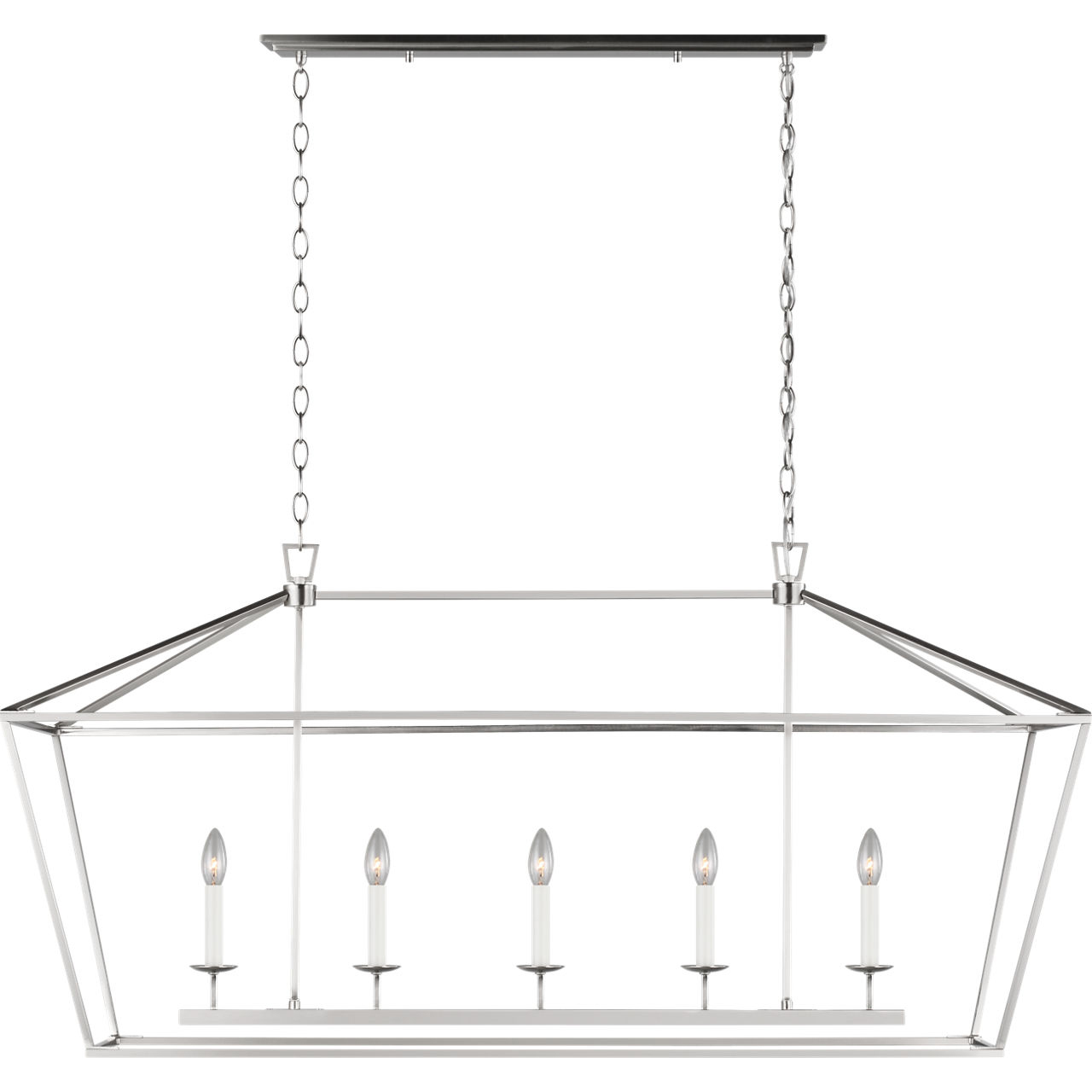 C&M by Chapman & Myers Dianna 5 Light 16.88 inch Brushed Nickel Chandelier Ceiling Light