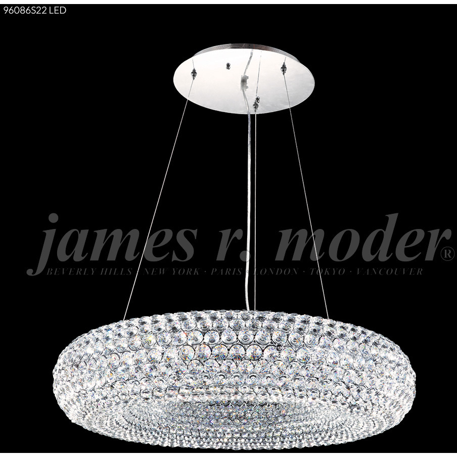 Contemporary 10 Light 28 inch Silver Chandelier Ceiling Light