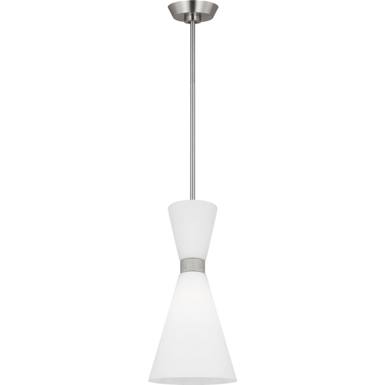 Drew & Jonathan Belcarra 1 Light 8 inch Brushed Steel Pendant Ceiling Light