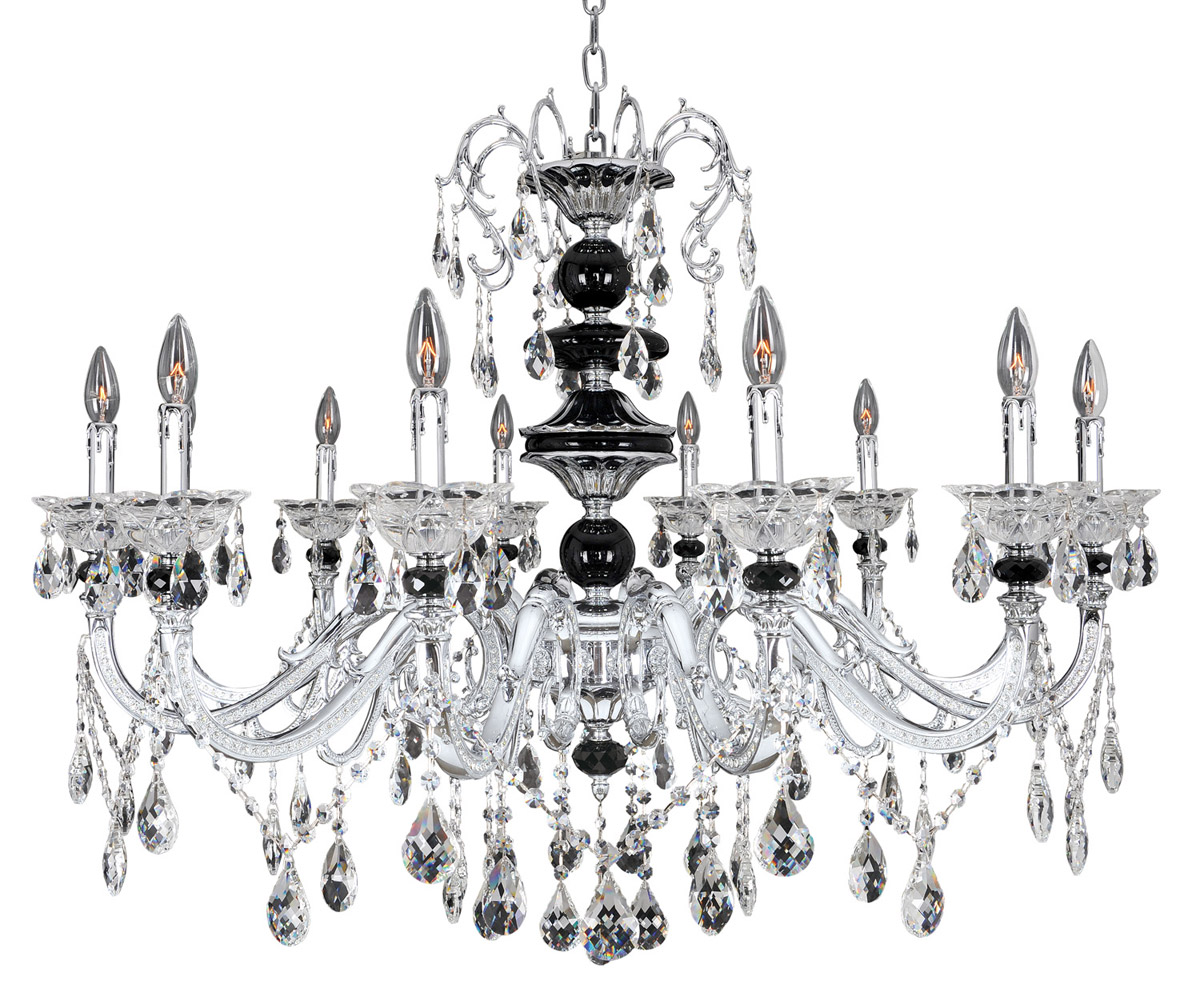 Faure 10 Light 34 inch Chrome Chandelier Ceiling Light
