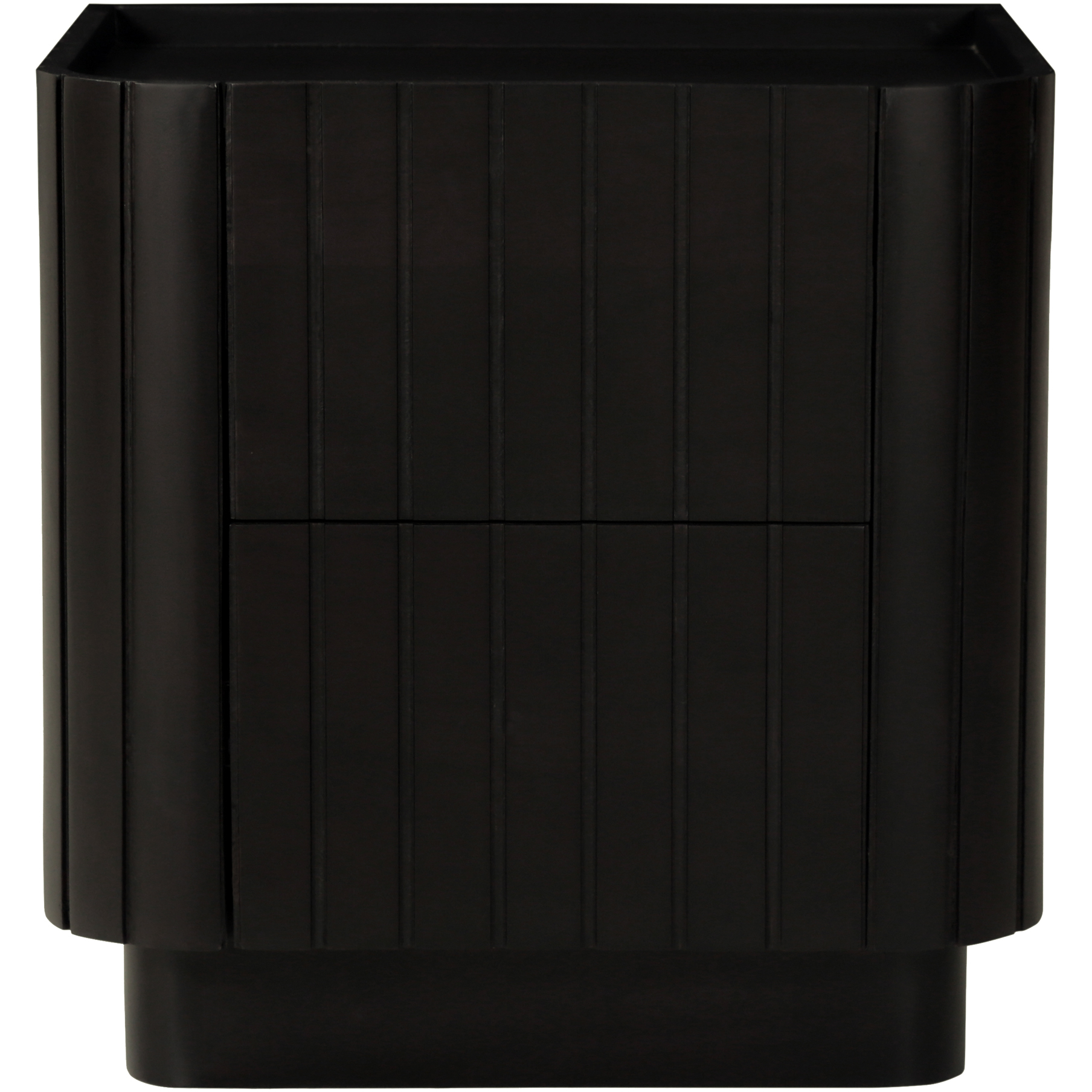 Benzara 20 Inch Tall Side End Table, 2 Shelves, Square Top