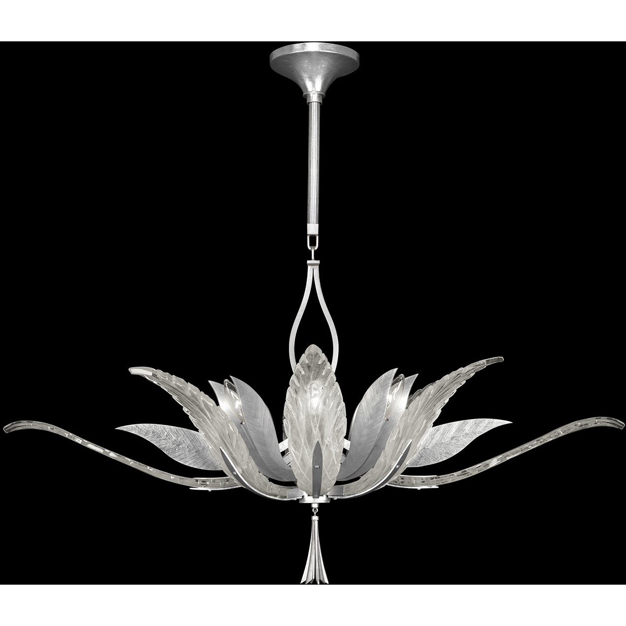 Plume 8 Light 40 inch Silver Pendant Ceiling Light
