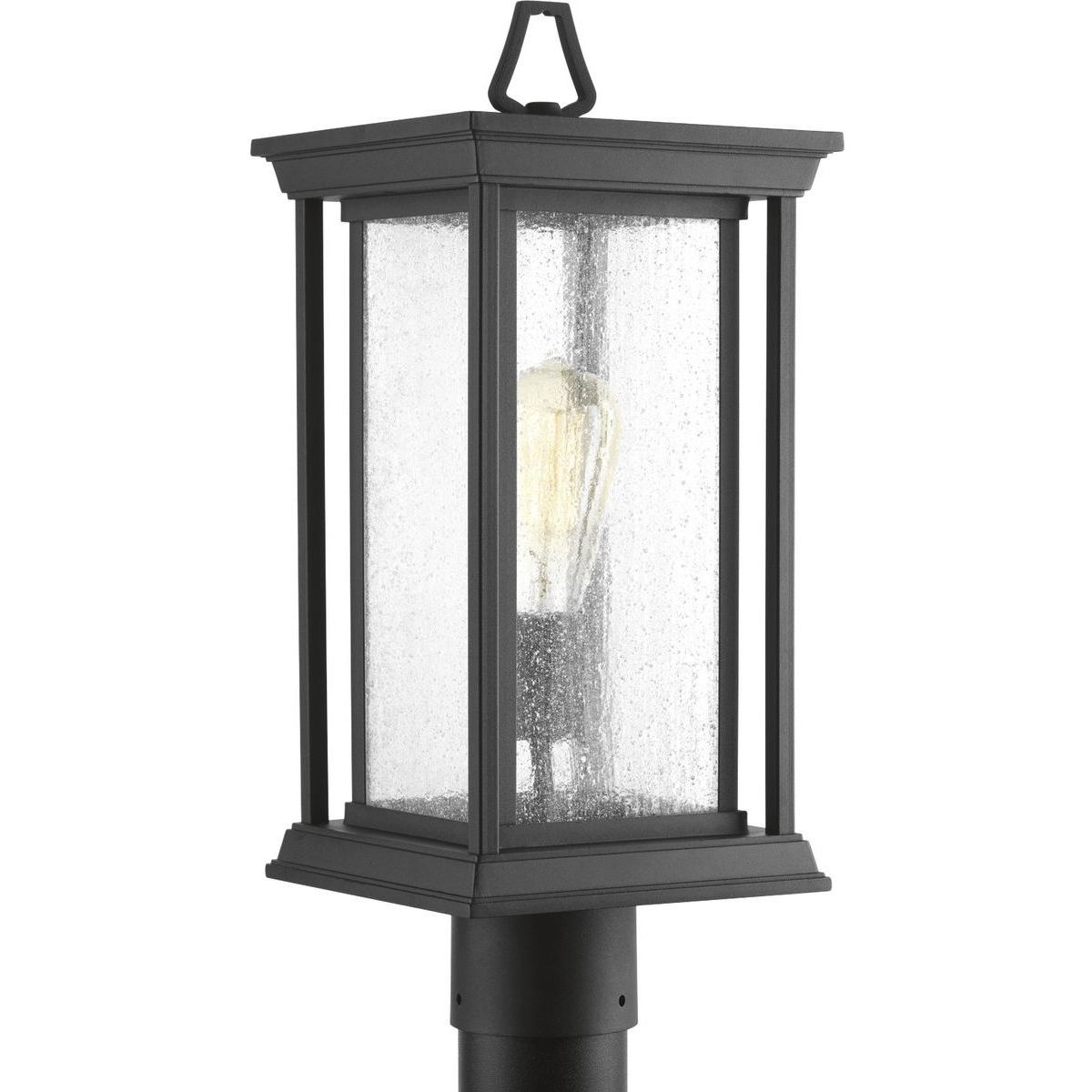 Endicott 1 Light 17.75 inch Textured Black Outdoor Post Lantern