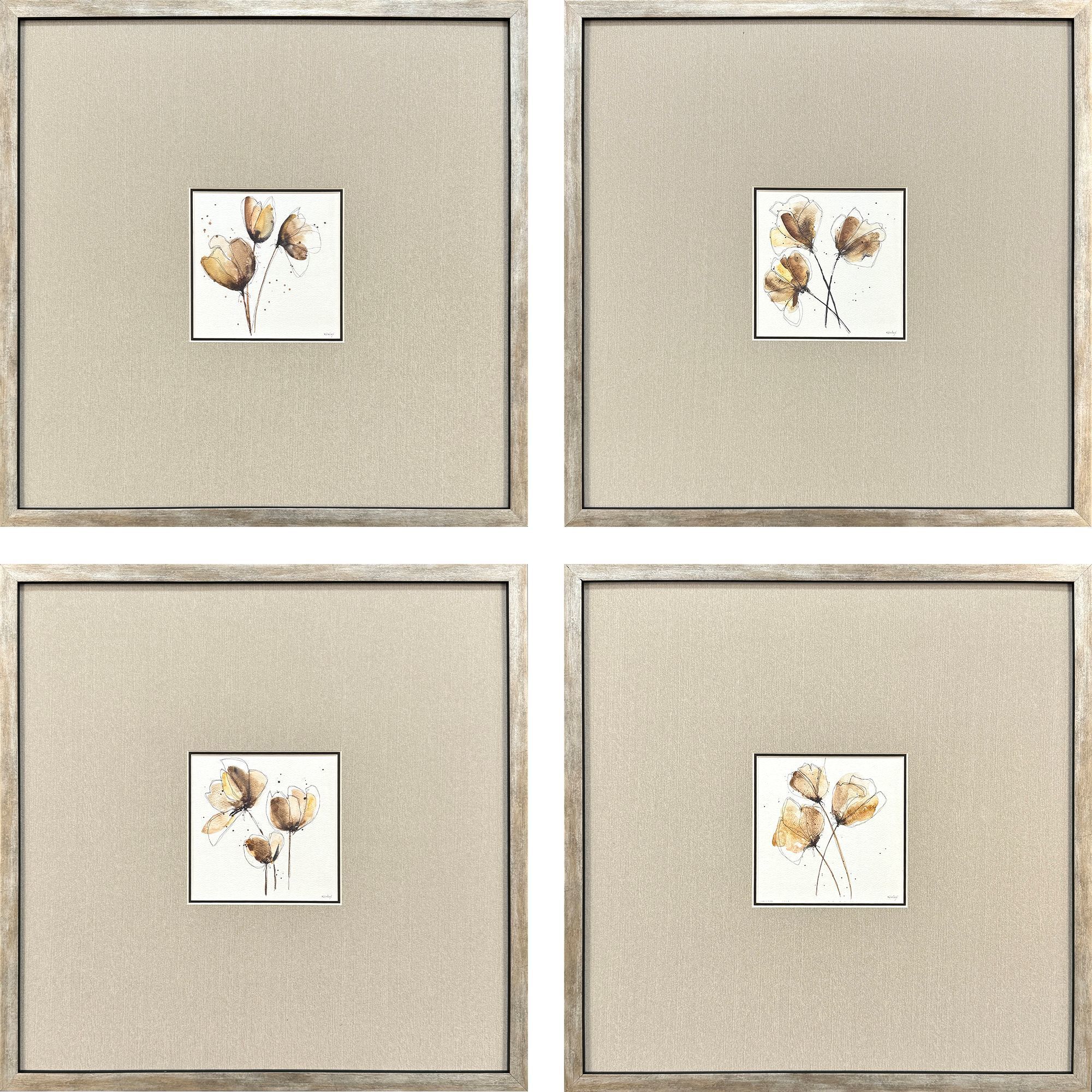 Small Grandeur Brown and Beige and Black and Neutral Framed Art