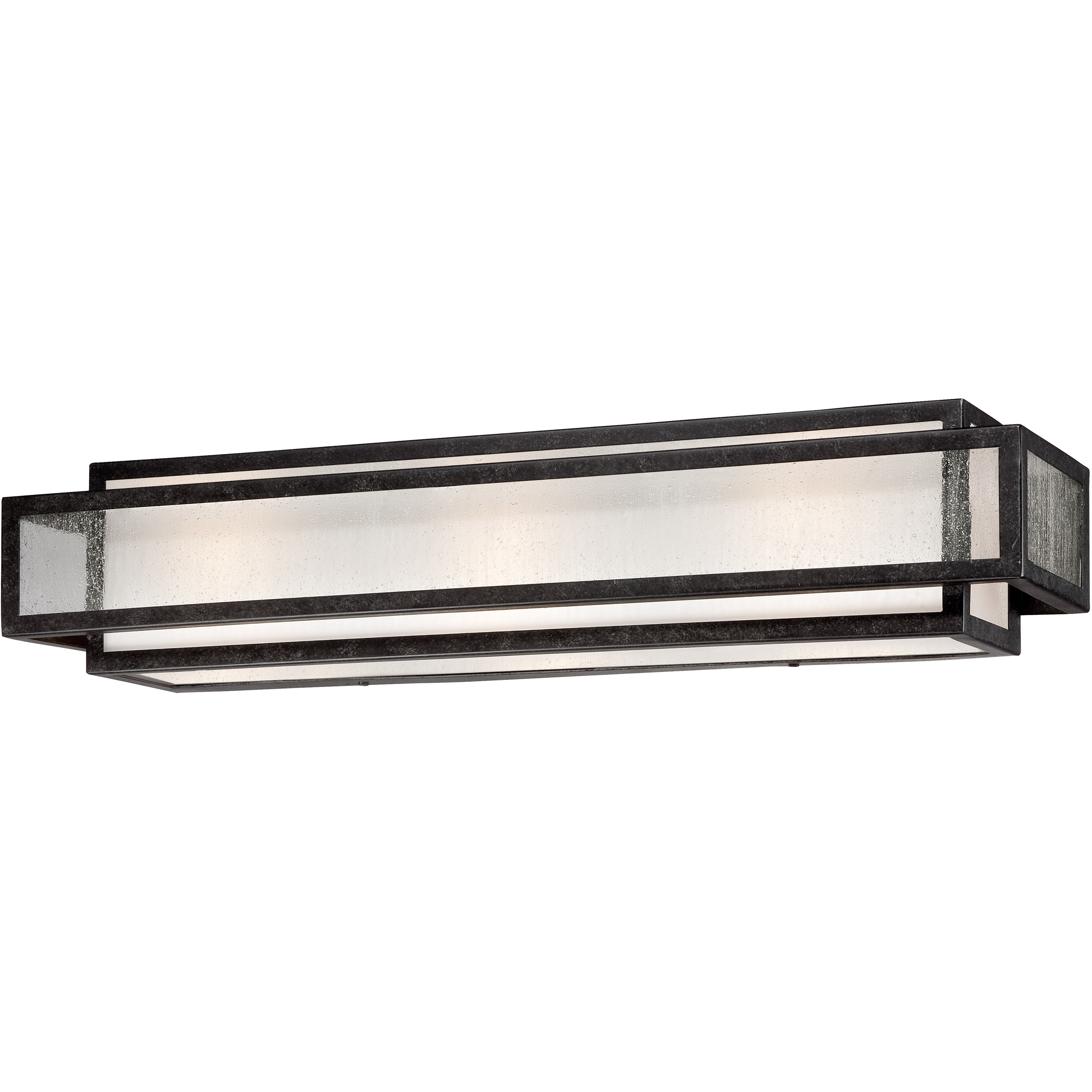 Camden Square 3 Light 24 inch Aged Charcoal Bath Light Wall Light