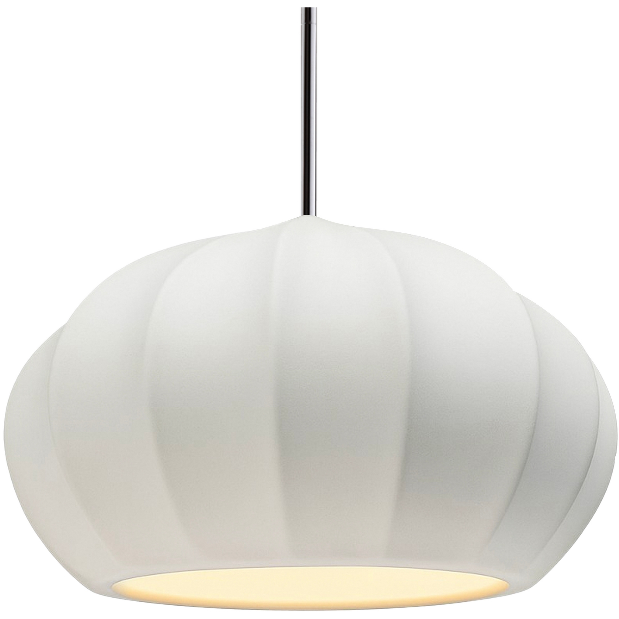 Light Bulb Ridged Justice Design CER-6605-BIS-CROM-RIGID Radiance Collection - Fluted ...