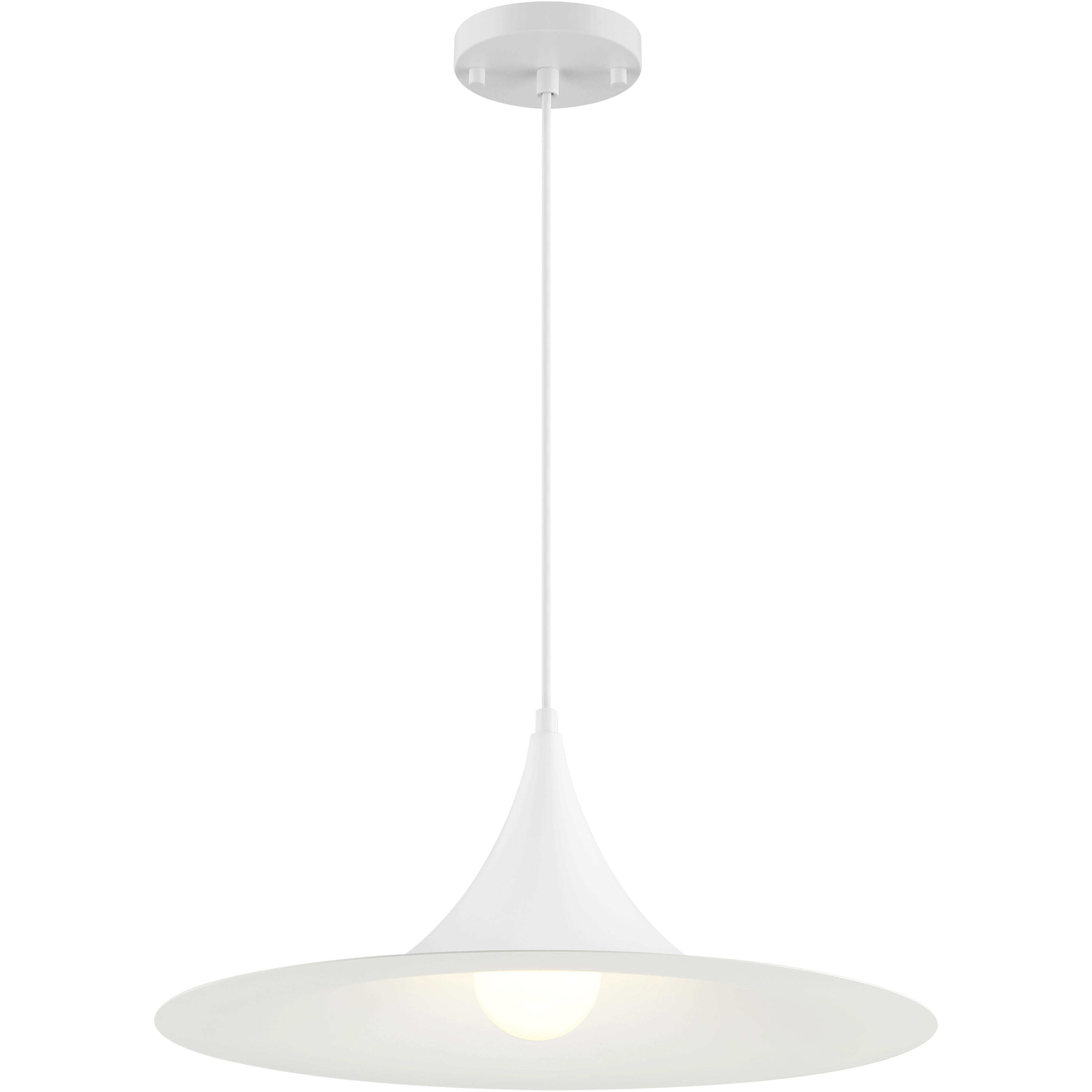 Costa 1 Light 19 inch Matte White Pendant Ceiling Light
