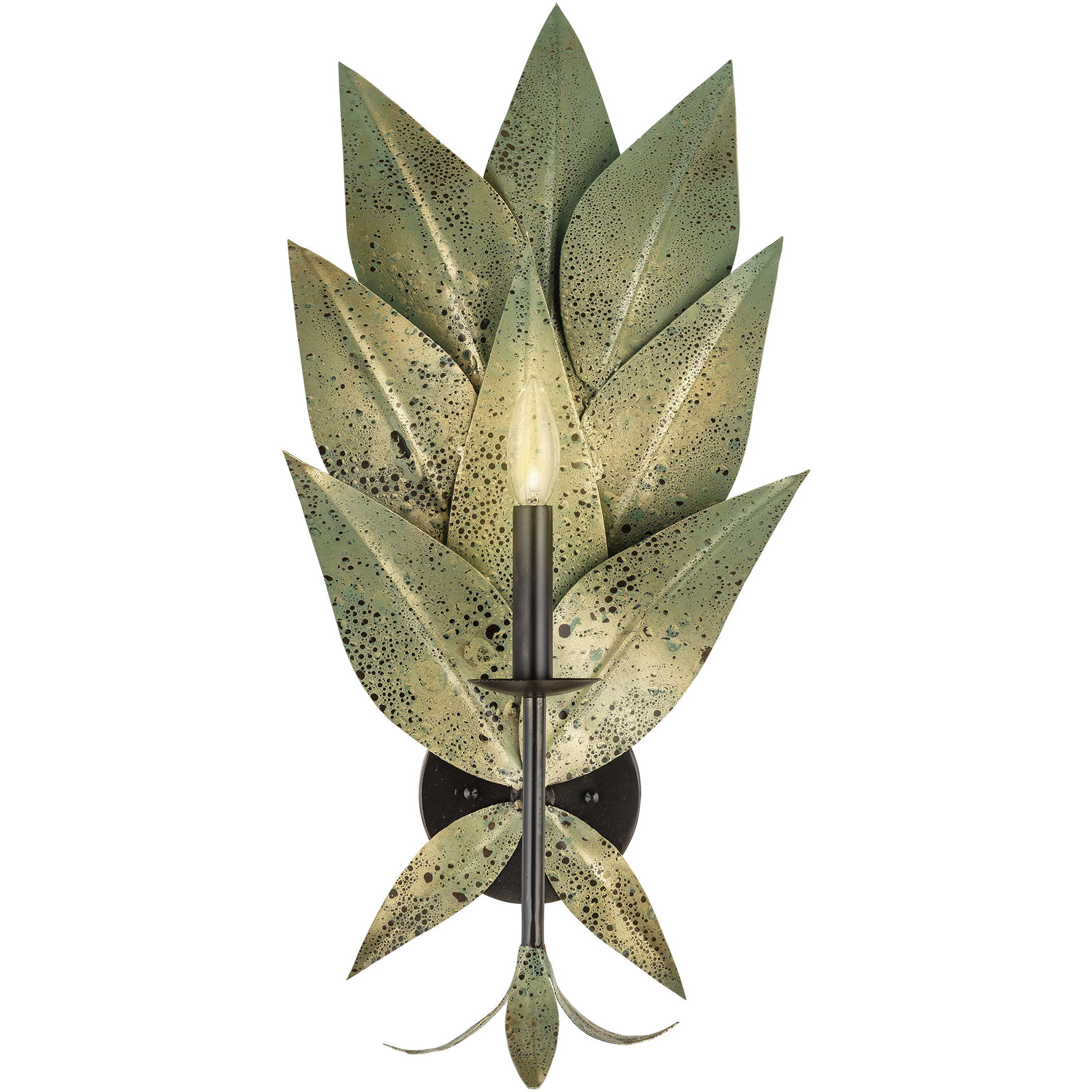 Lowcountry 1 Light Palmetto and Darkened Bronze Wall Sconce Wall Light