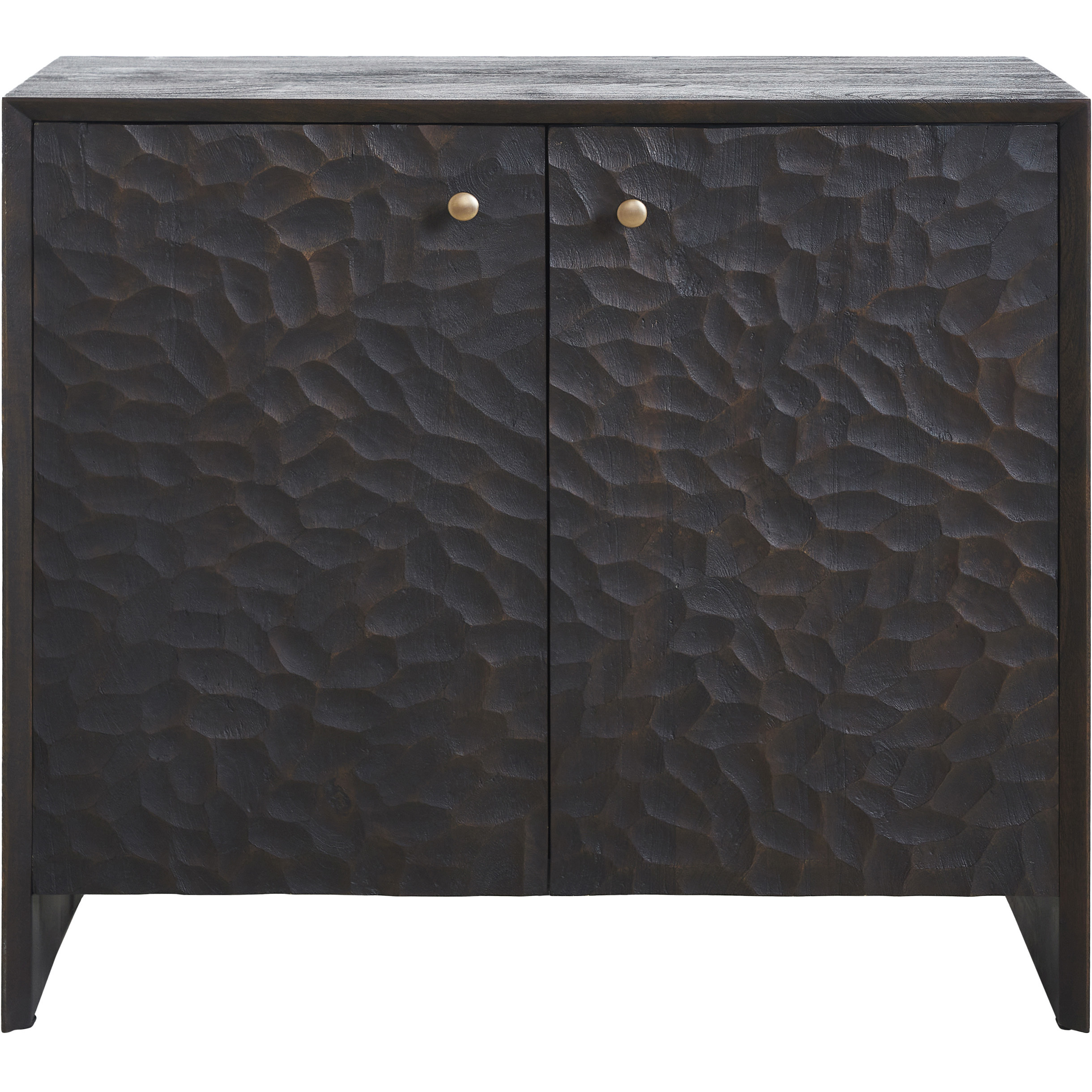 Jean Walnut and Antique Brass Cabinet