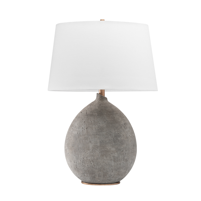 Denali 28.5 inch 75 watt Gray Table Lamp Portable Light