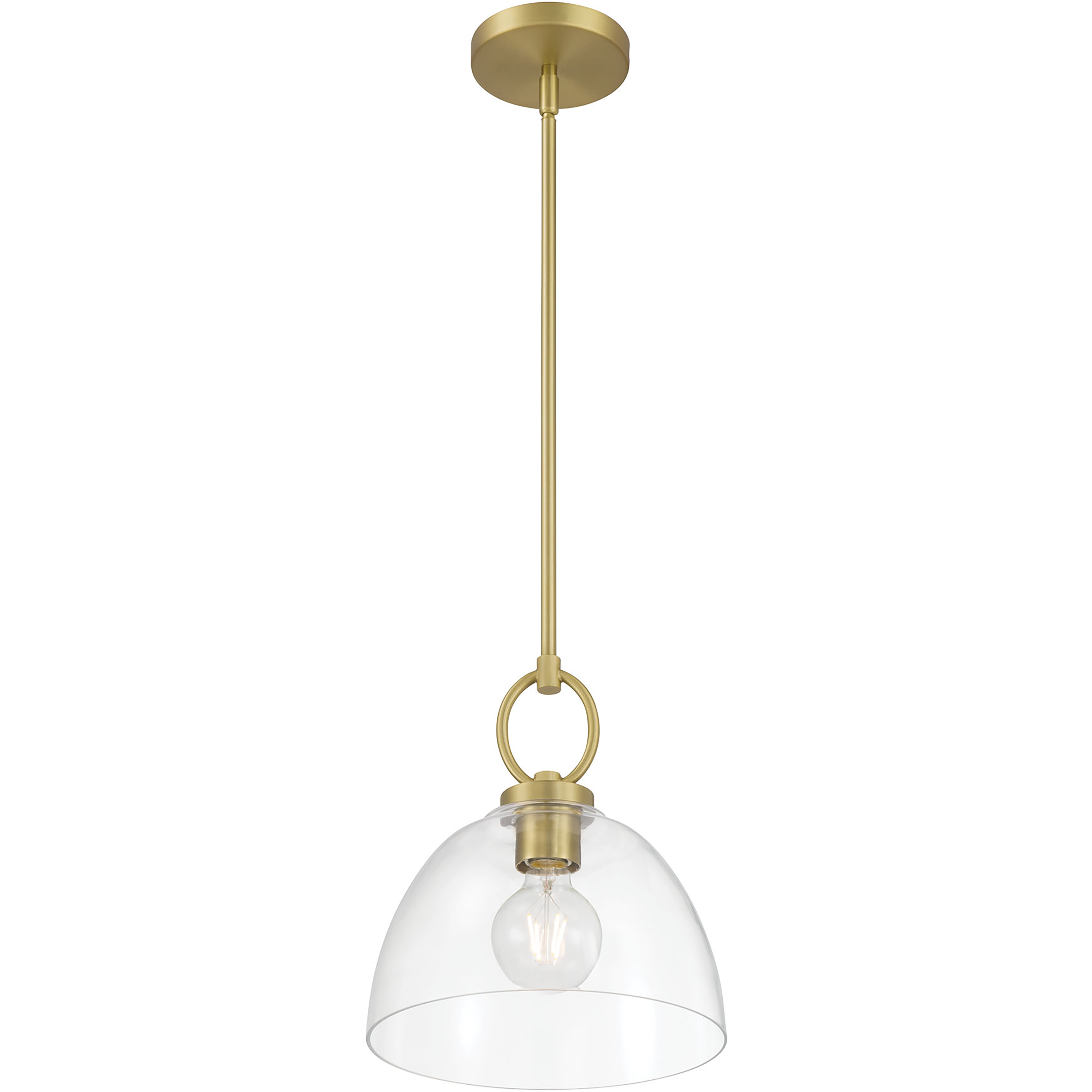Velto 1 Light 10 inch Vintage Brass Pendant Ceiling Light