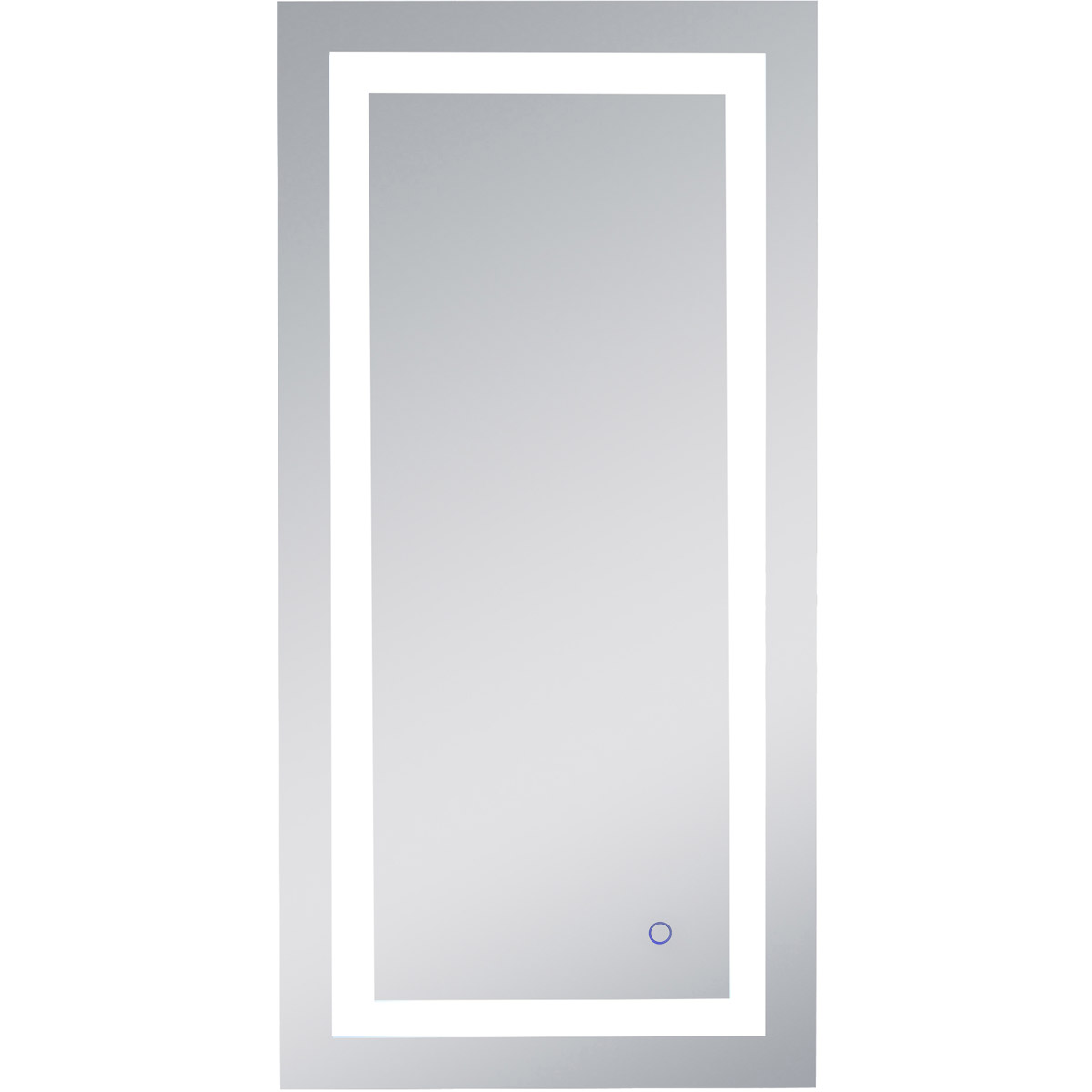 Elegant Lighting MRE12040 Helios 40 X 20 inch Silver Lighted