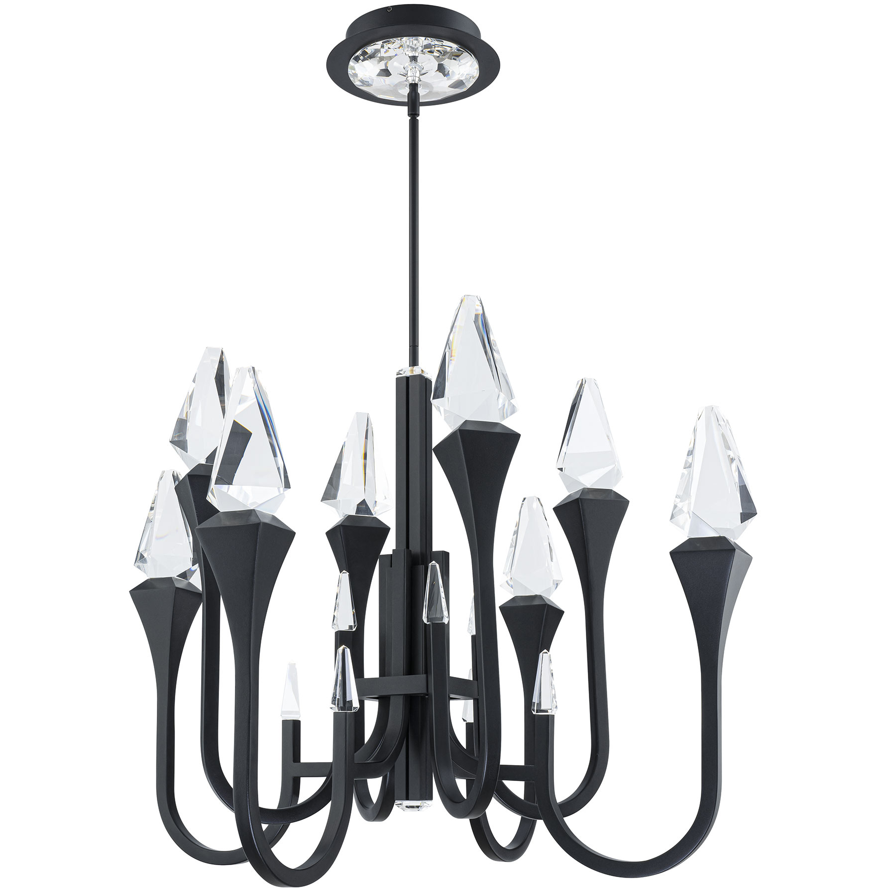 Beyond Plumeria LED 34.13 inch Black Pendant Ceiling Light