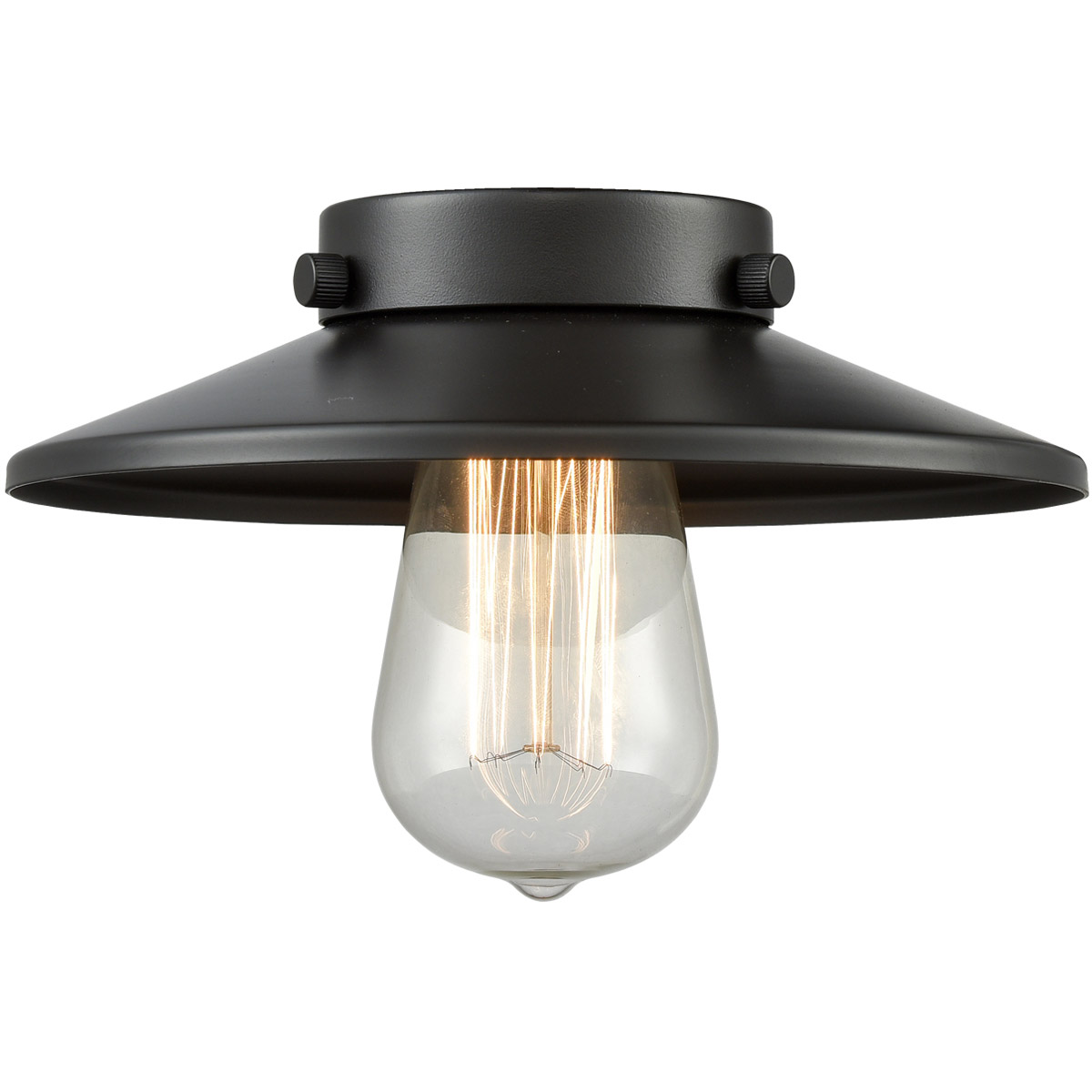Railroad Oil Rubbed Bronze 8 inch Metal Shade