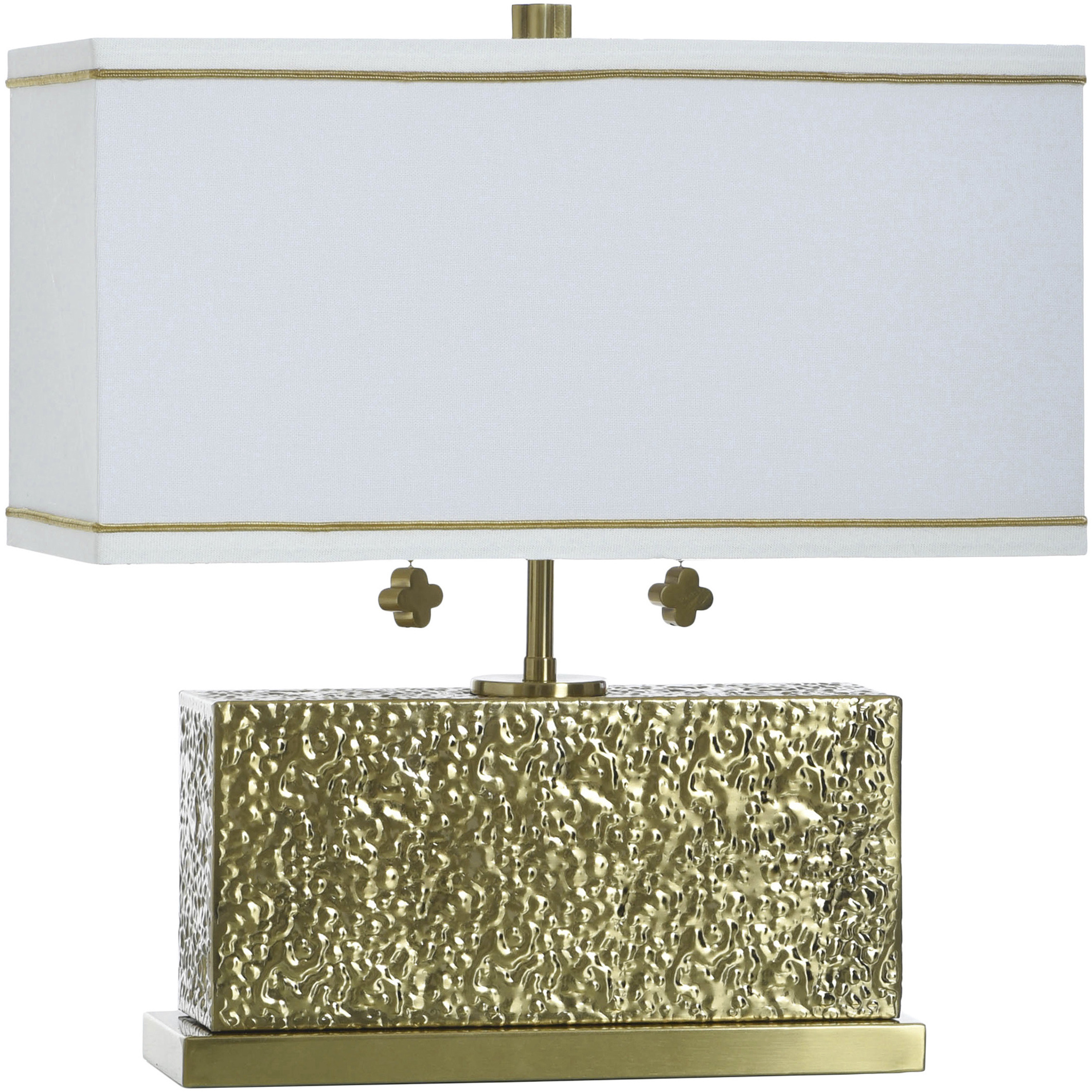 Eleanora 17 inch 60 watt Hammered Steel Table Lamp Portable Light
