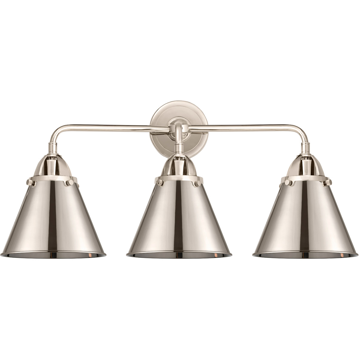 Nouveau 2 Appalachian 3 Light 26 inch Polished Nickel Bath Vanity Light Wall Light