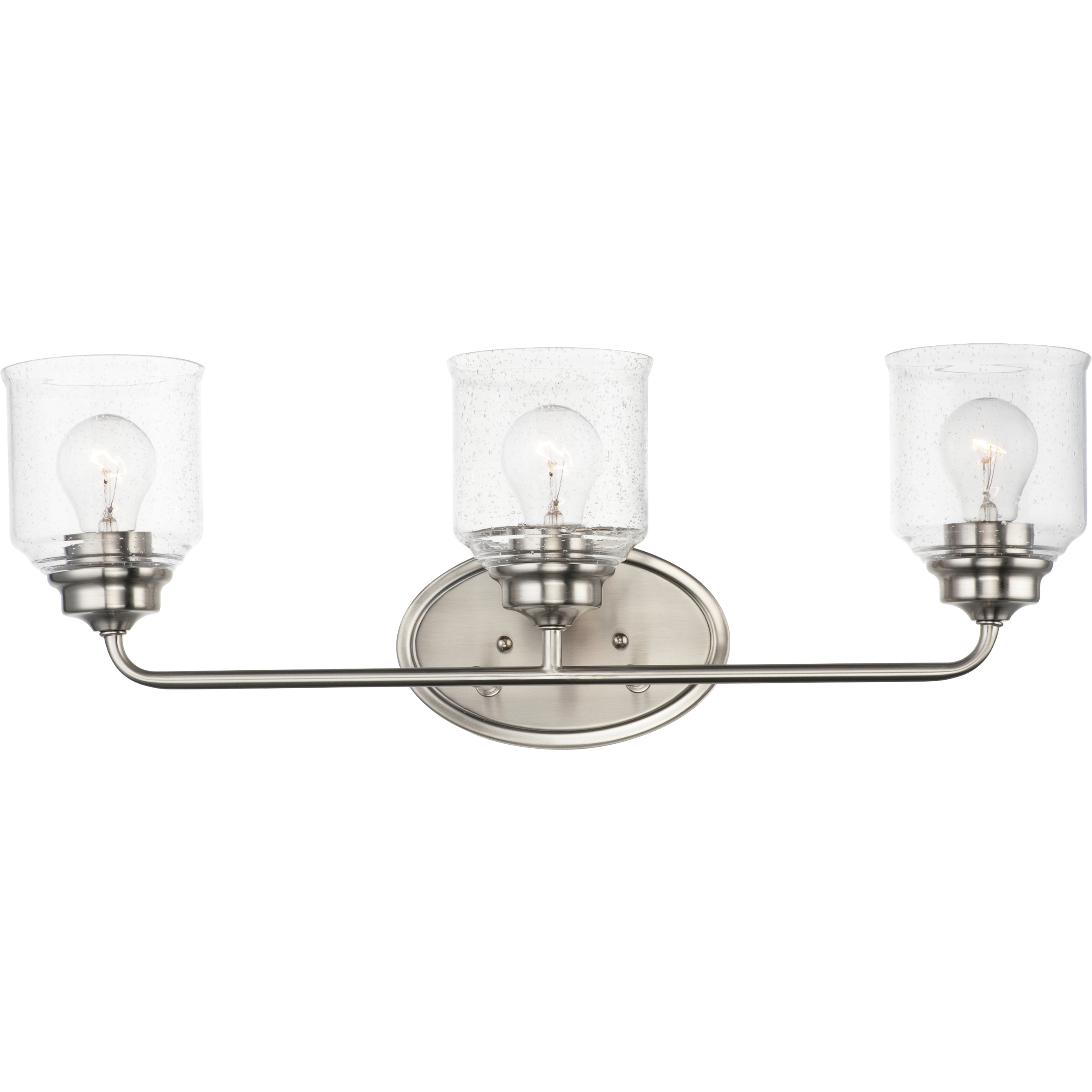 Acadia 3 Light 25 inch Satin Nickel Bath Vanity Wall Light