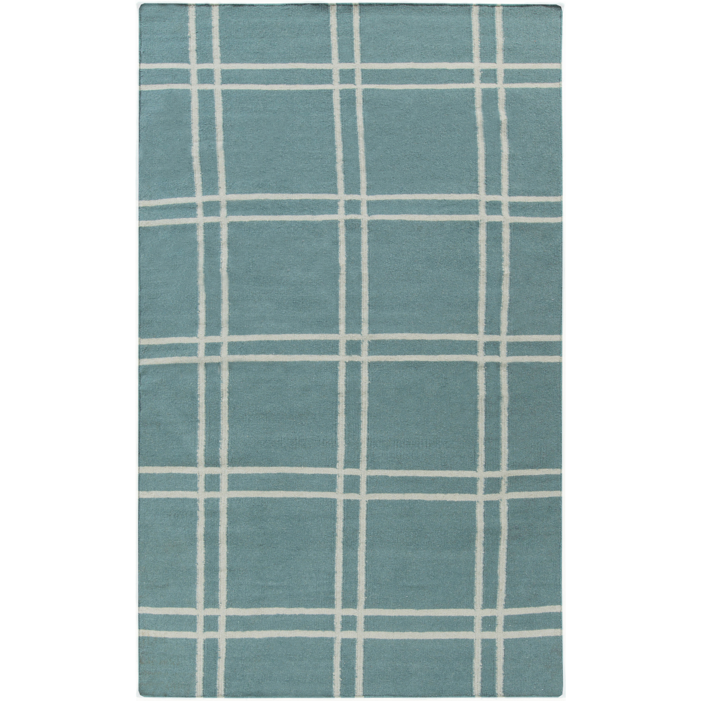 Sheffield Market 63 X 39 inch Emerald, Ice Blue Rug
