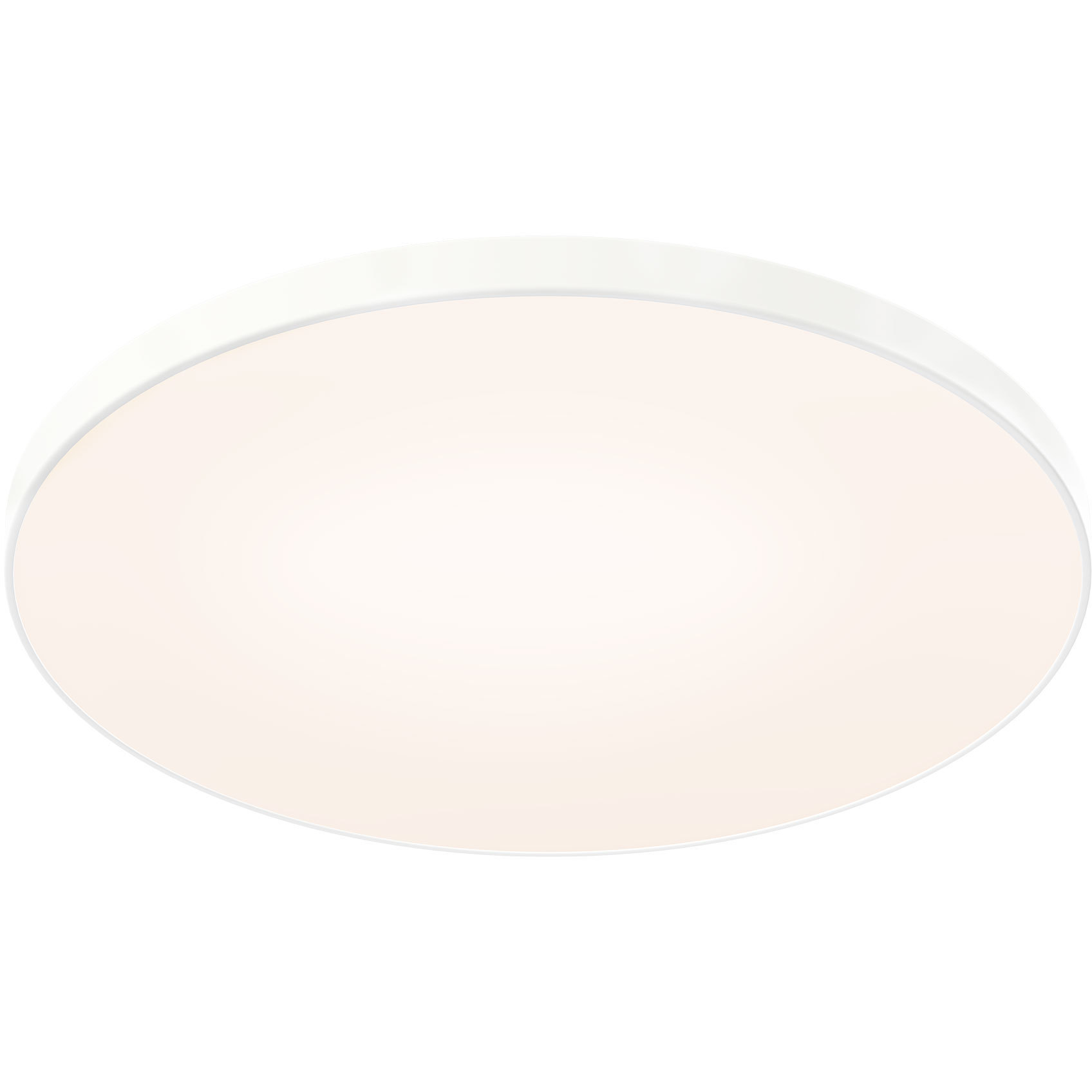 Fusion 1 Light 21 inch White Flushmount Ceiling Light