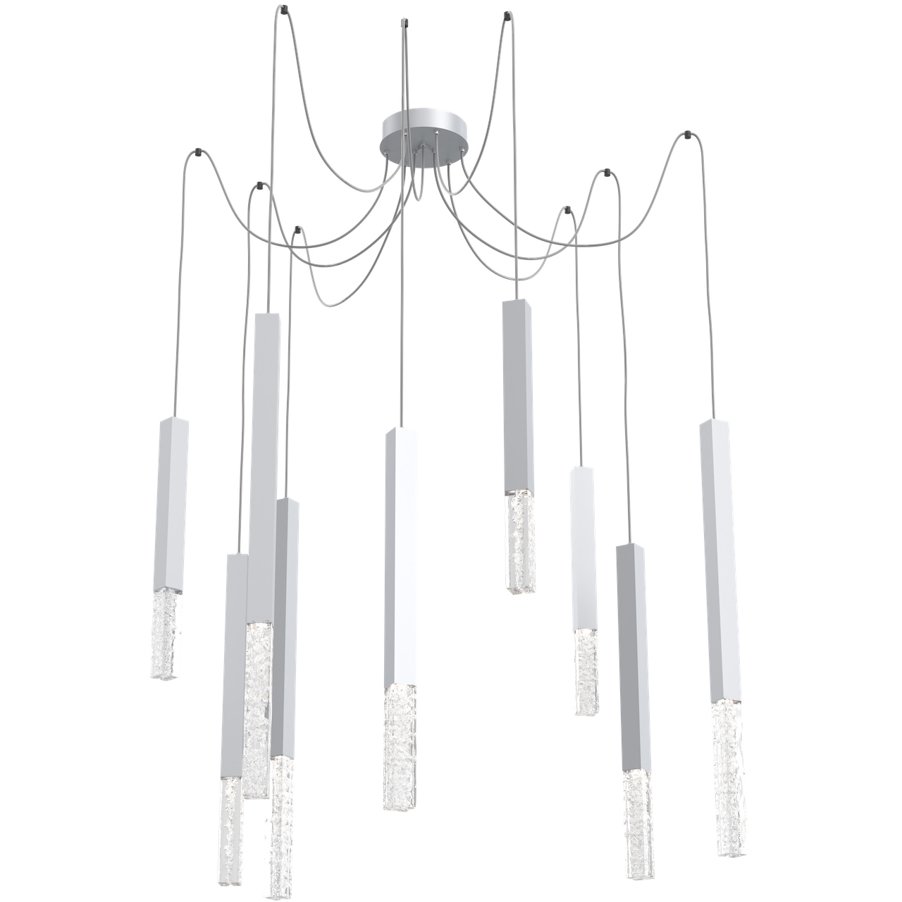 Axis LED 11 inch Classic Silver Swag Multi-Pendant Ceiling Light in 3000K LED, XL