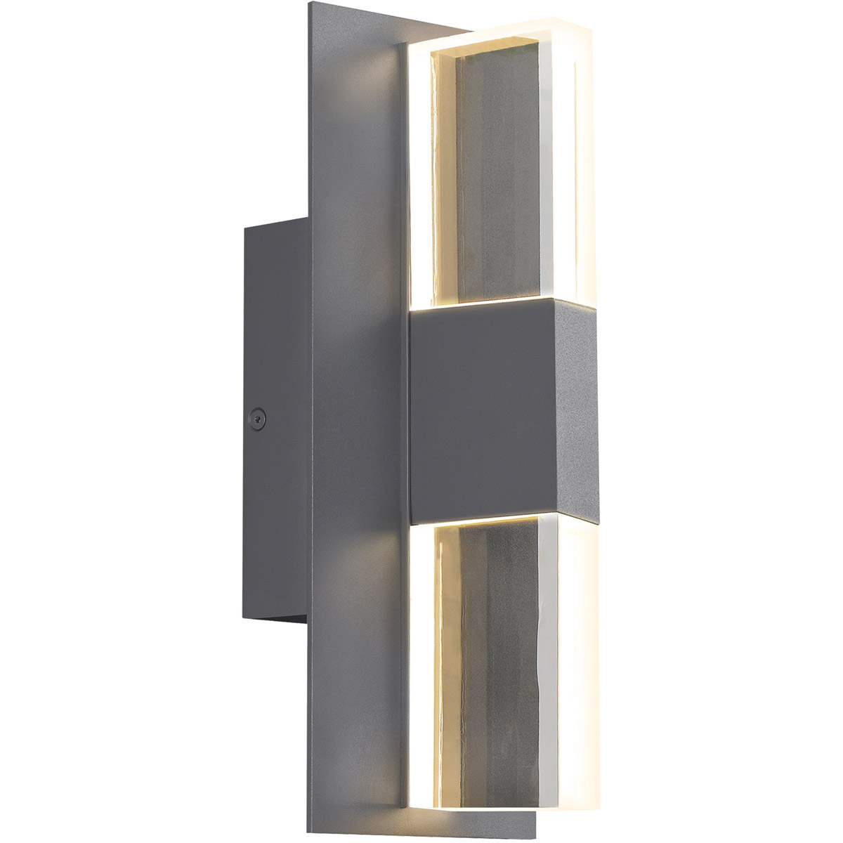 Sean Lavin Lyft LED 12.5 inch Charcoal Outdoor Wall Light in LED 80 CRI 4000K, Clear Glass, In-Line Fuse, Integrated LED