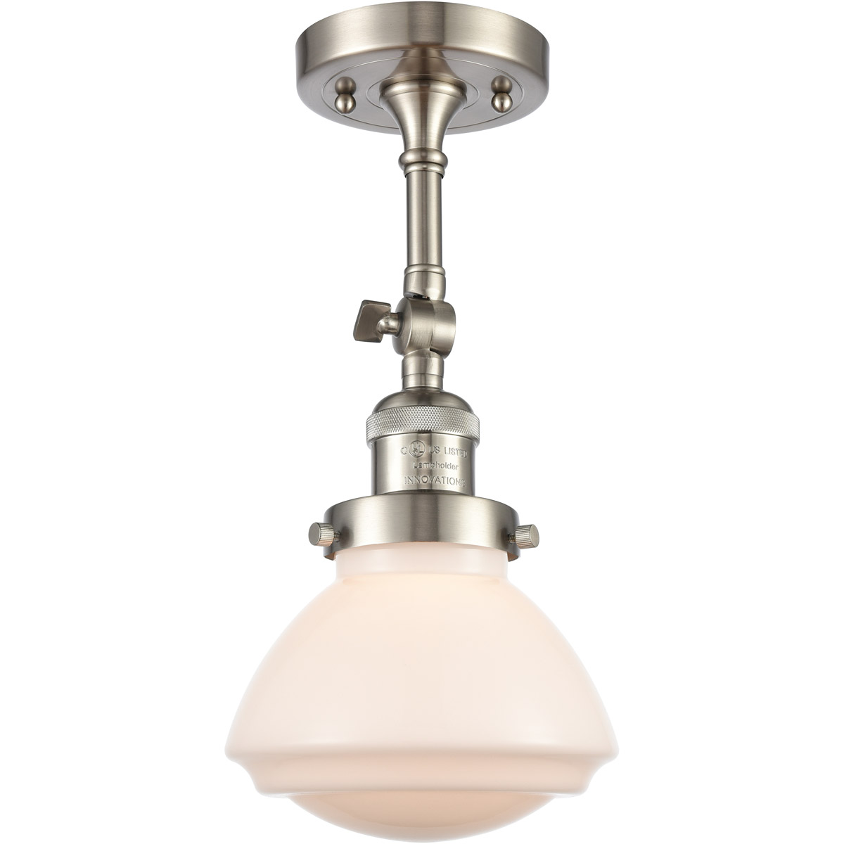 Franklin Restoration Olean LED 7 inch Brushed Satin Nickel Sconce Wall Light in Matte White Glass, Franklin Restoration