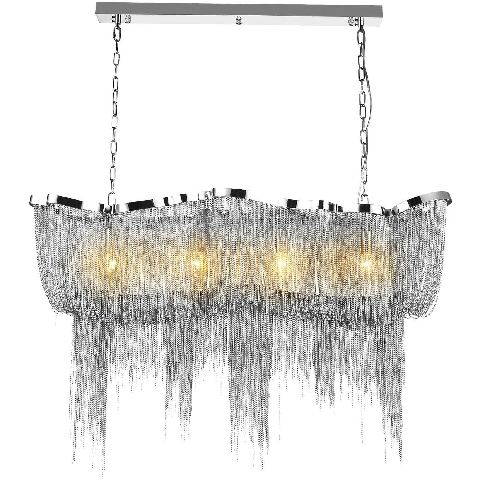 Secca 11 Light 40 inch Chrome Down Chandelier Ceiling Light