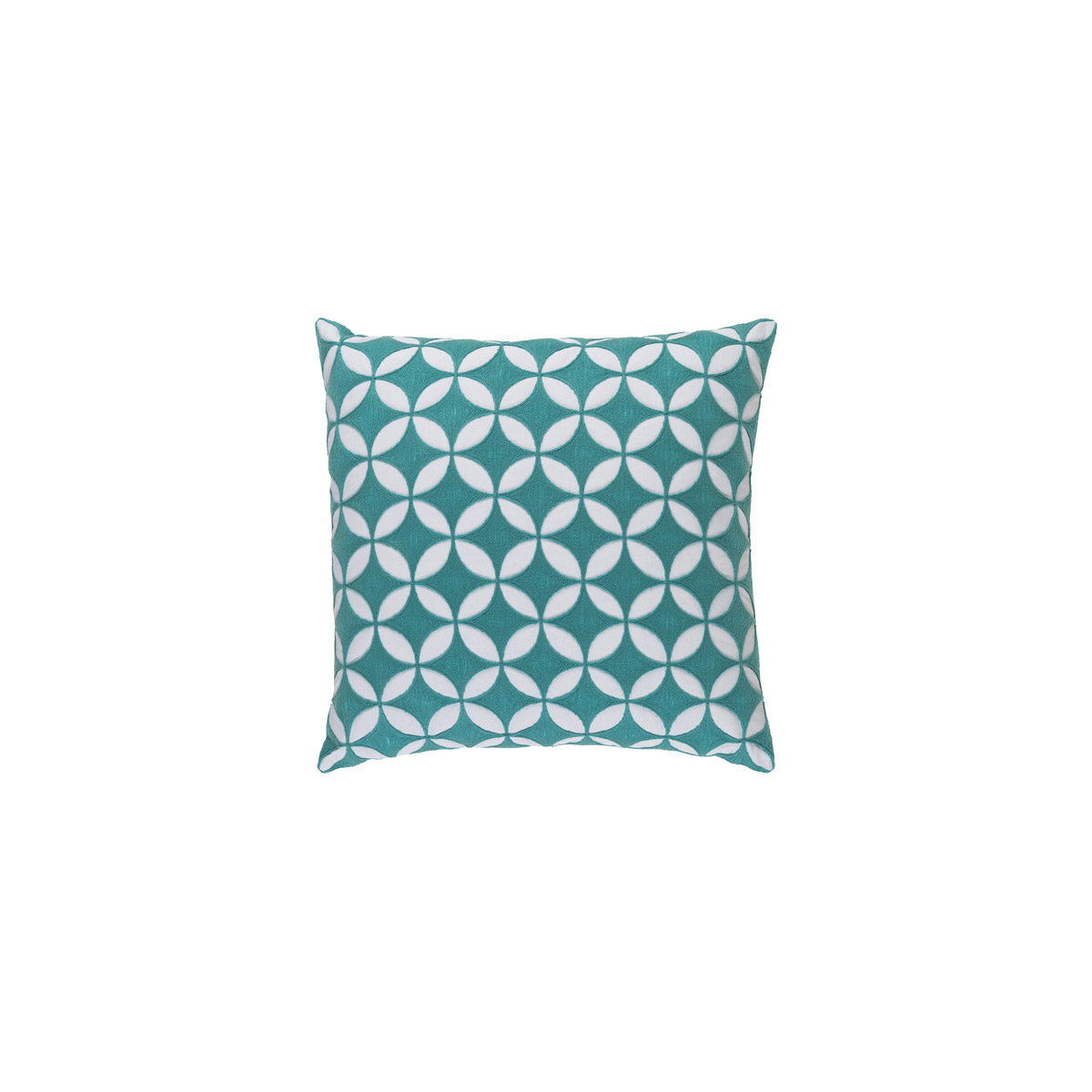 Perimeter 20 X 20 inch Mint and White Throw Pillow