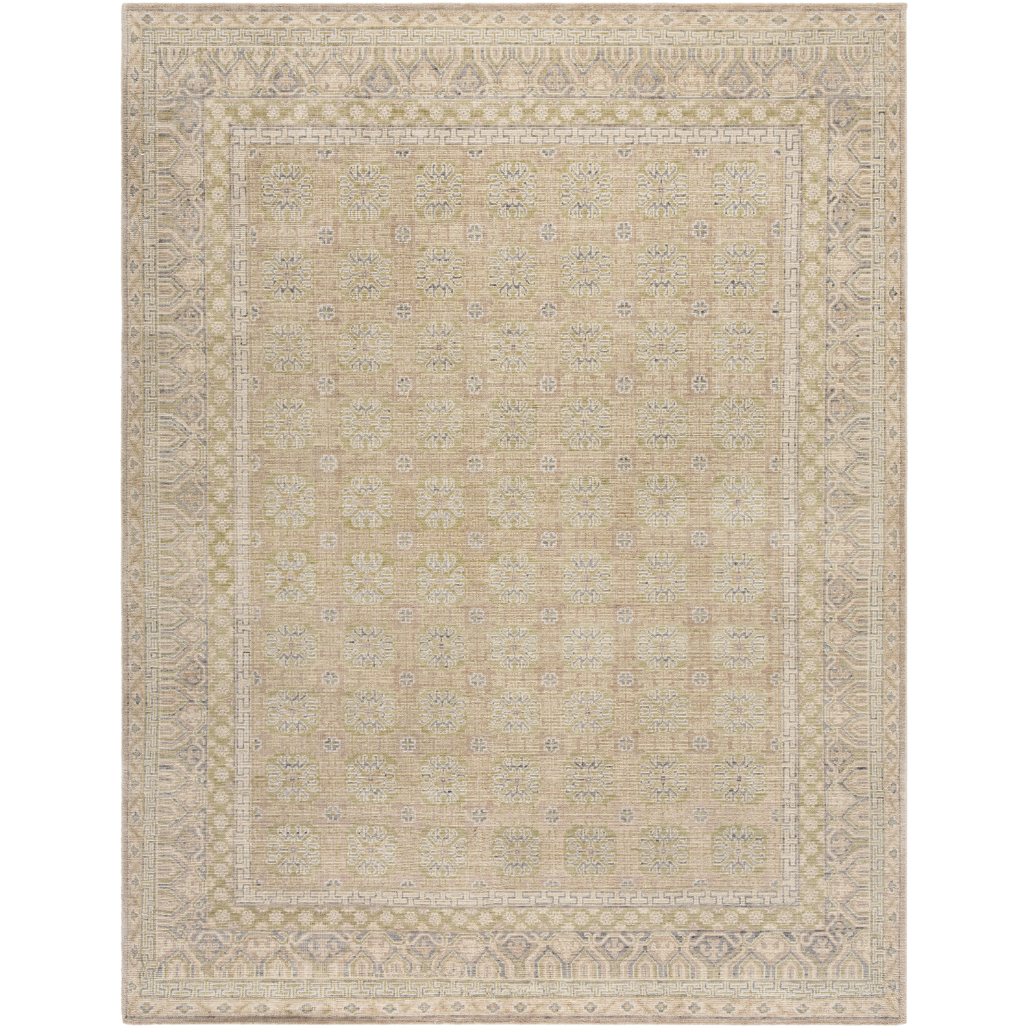 Marisa 168 X 120 inch Khaki / Warm Grey / Ash Handmade Rug in 10 x 14