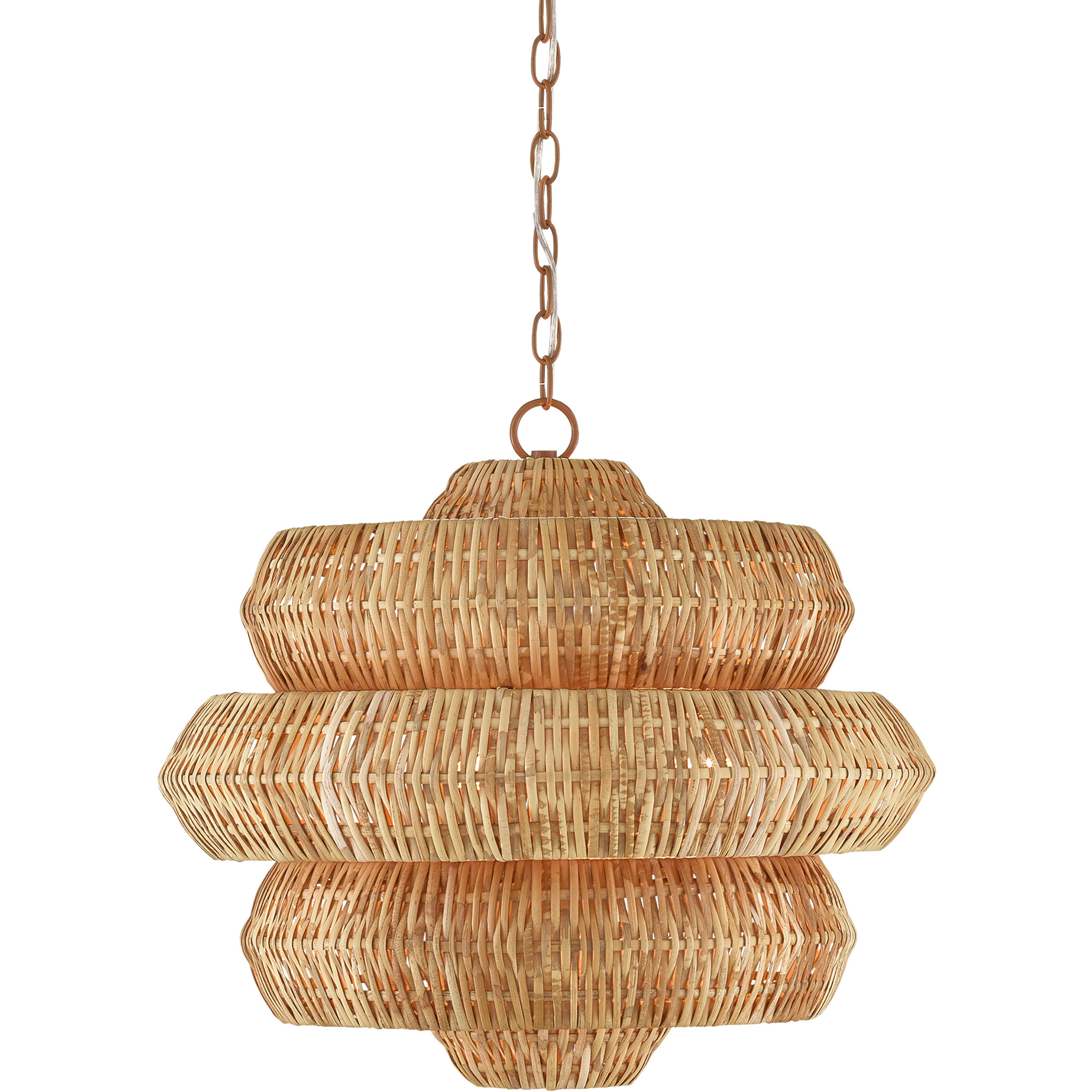 Antibes 3 Light 22.5 inch Khaki Chandelier Ceiling Light, Small