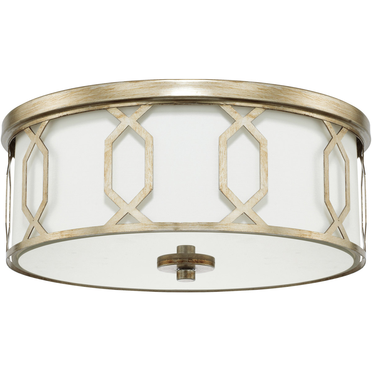 Opal 3 Light 15.75 inch Winter Gold Flush Mount Ceiling Light