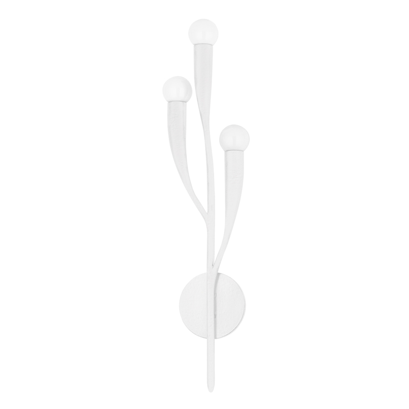 Labra 3 Light 5.75 inch White Plaster Wall Sconce Wall Light