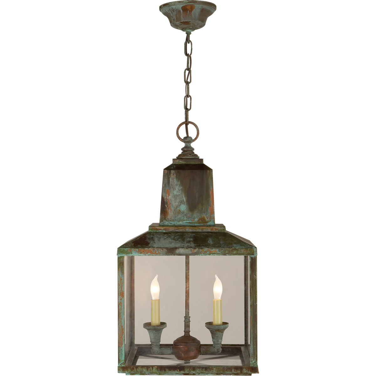 Suzanne Kasler Brantley 2 Light 12 inch Verdigris Lantern Pendant Ceiling Light