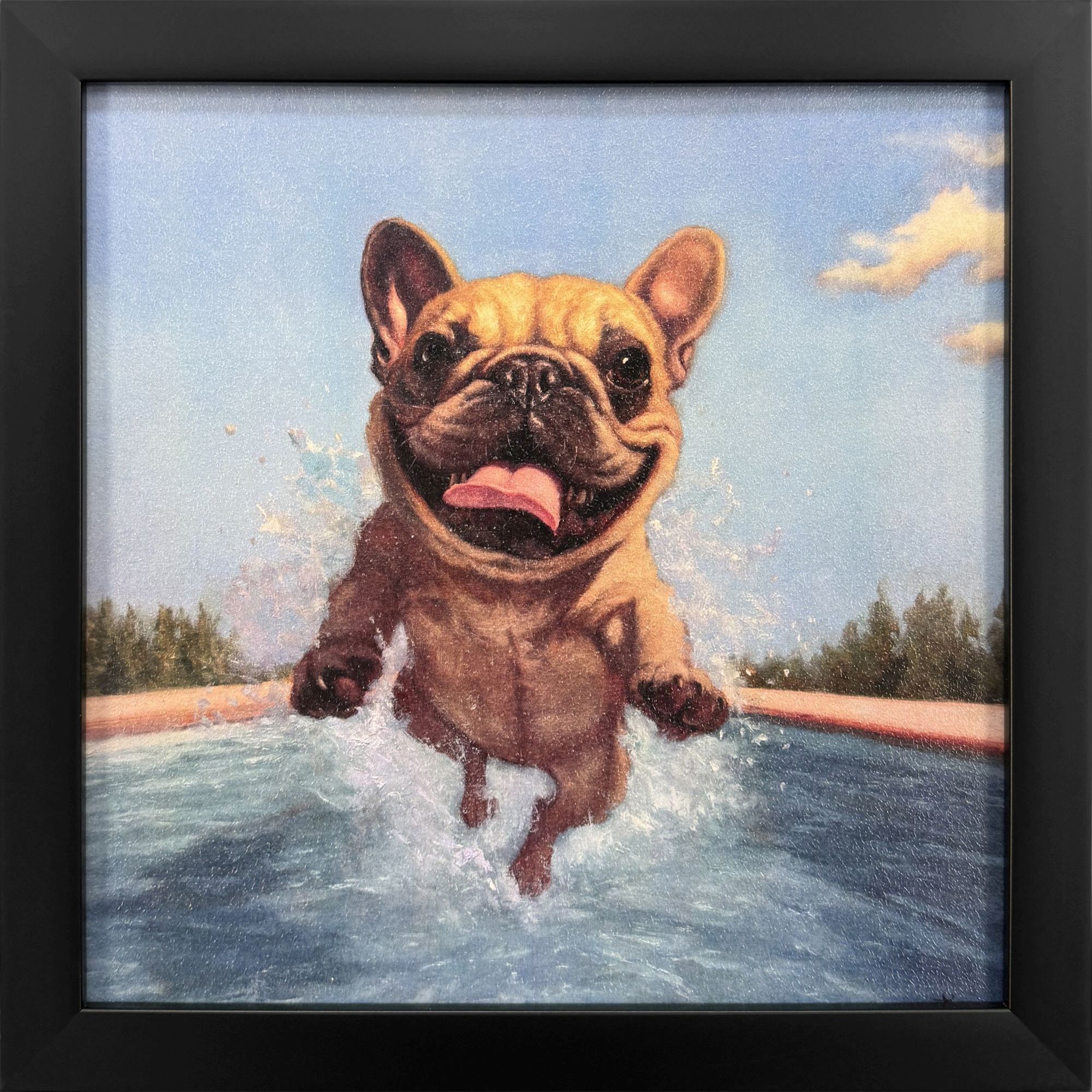 Summer Splash 11 X 11 inch Non-Glass Framed Art, Propac