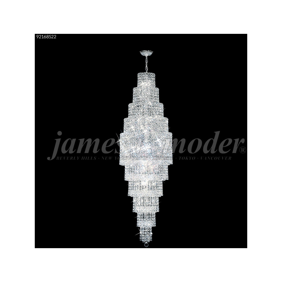 James R. Moder Prestige 28 Light Chandelier Silver 92168S22