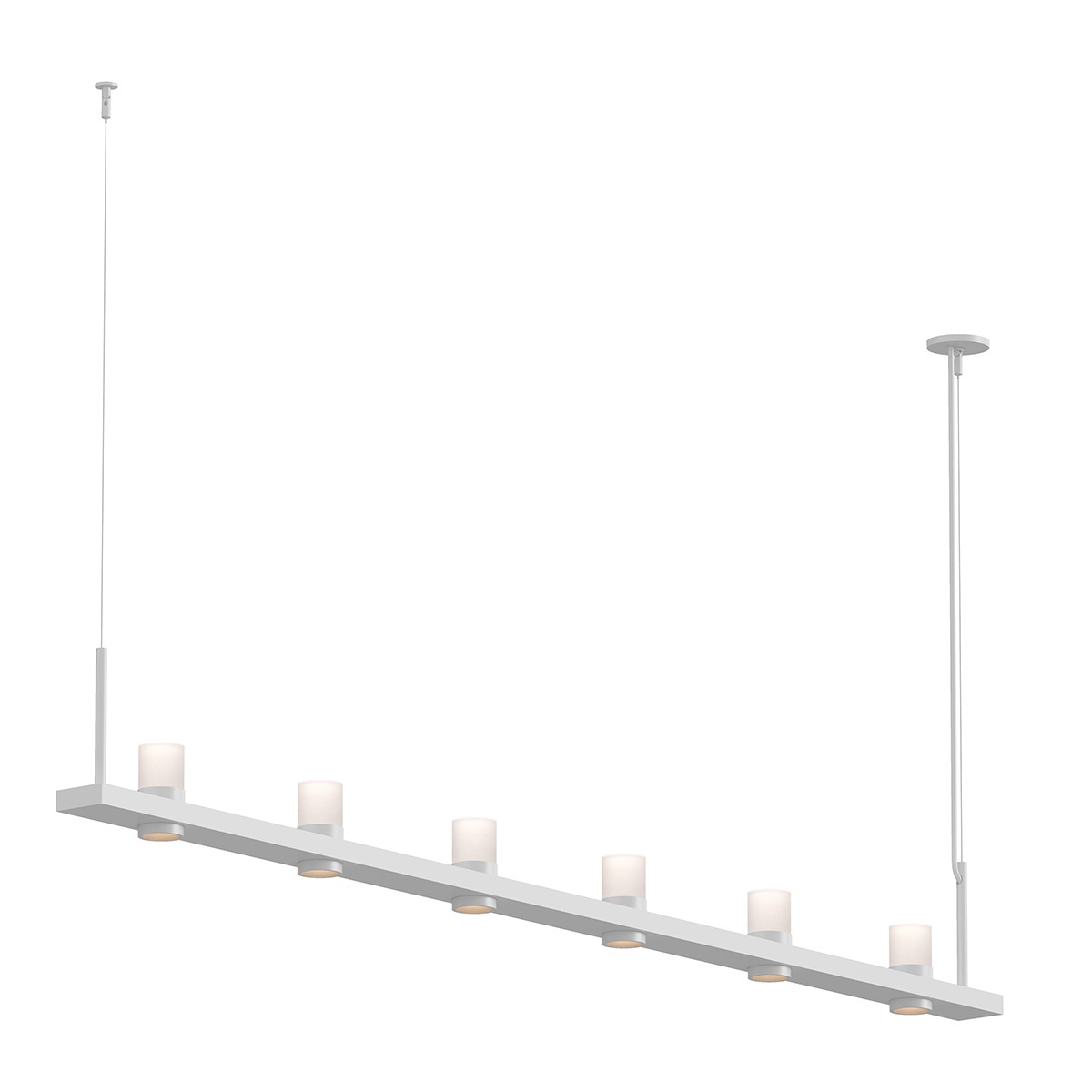 Intervals LED 96.25 inch Satin White Pendant Ceiling Light