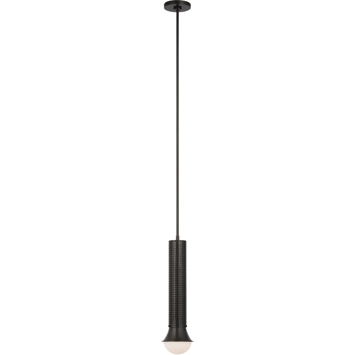 Kelly Wearstler Precision LED 4.5 inch Bronze Elongated Pendant Ceiling Light, Petite