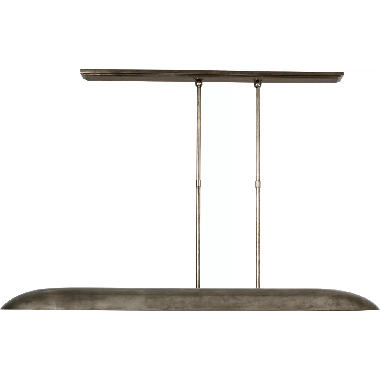 Anne-Marie Barton Remi LED 59.75 inch Mottled Pewter and Warm Walnut Linear Pendant Ceiling Light