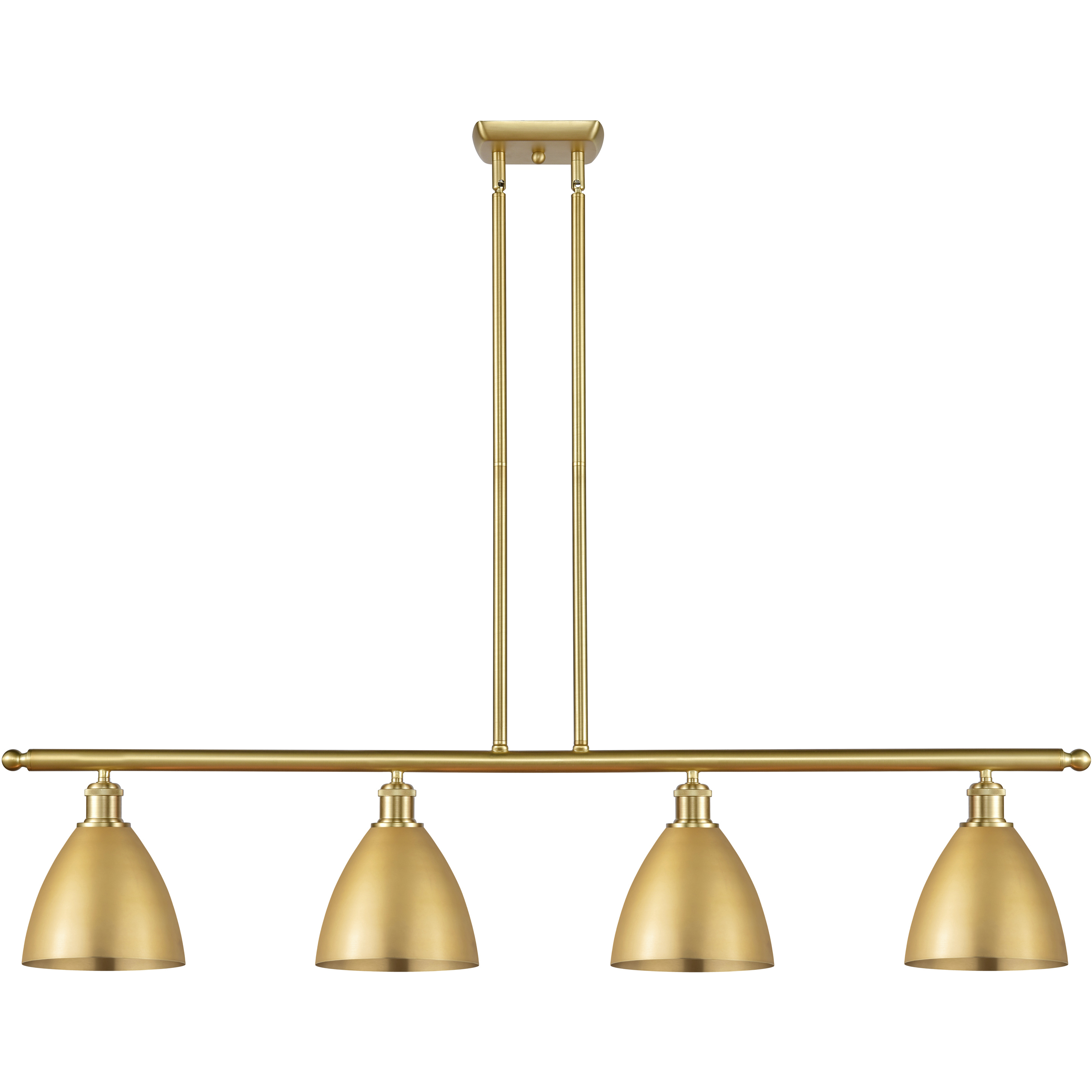 Ballston Dome LED 48 inch Satin Gold Island Light Ceiling Light