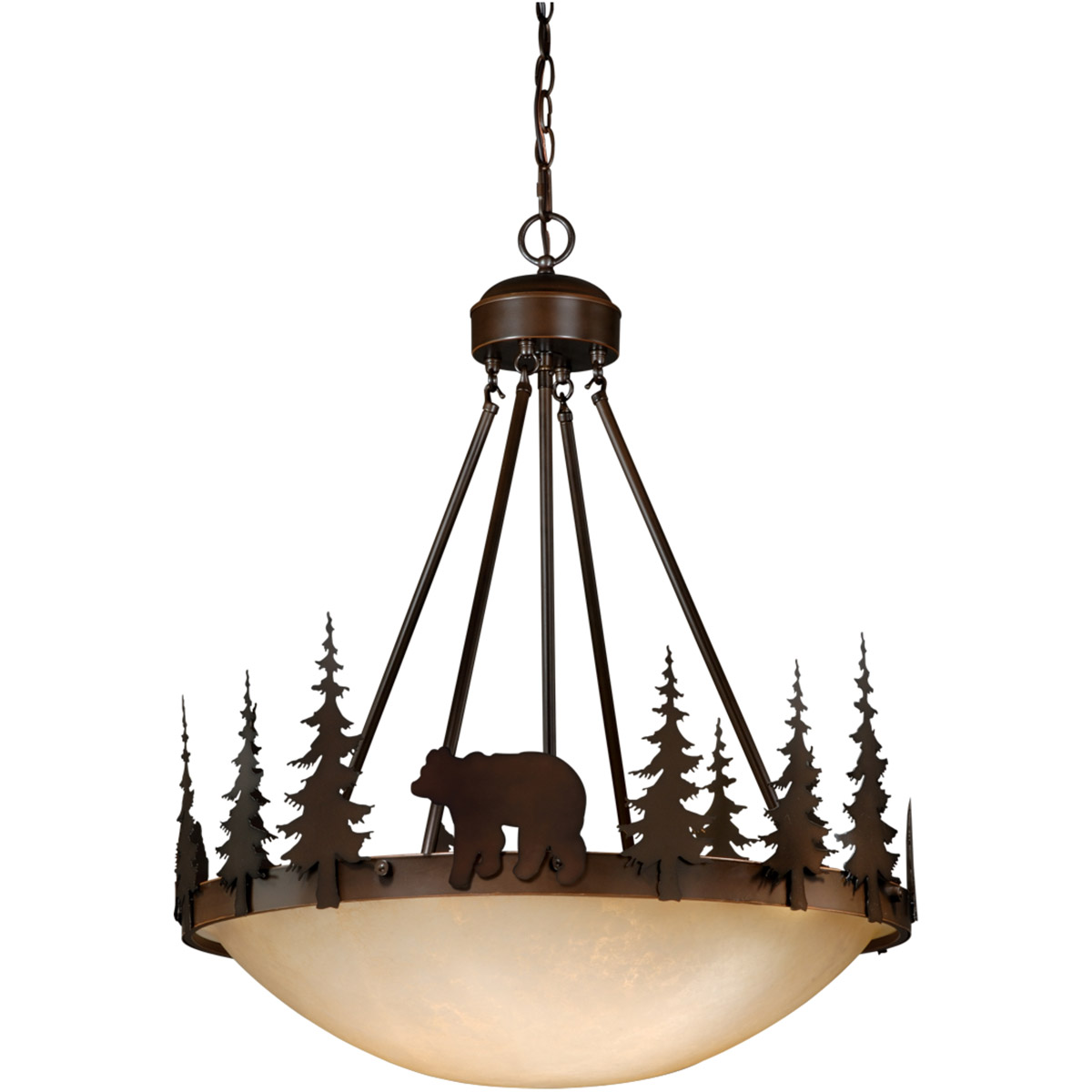 Bozeman 4 Light 24 inch Burnished Bronze Pendant Ceiling Light