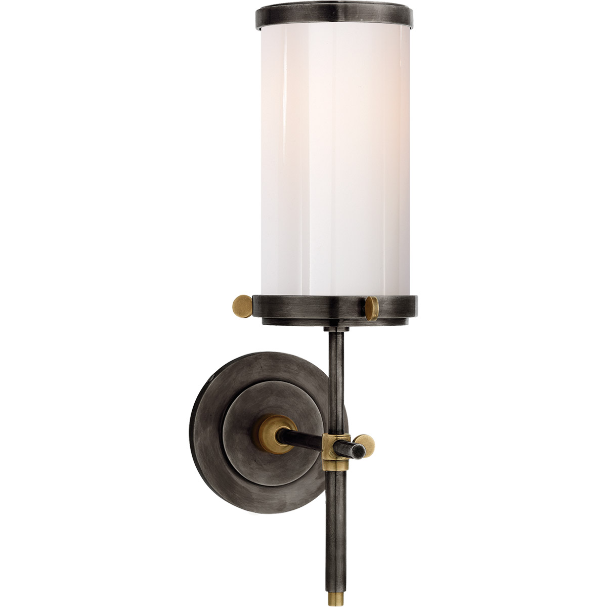 Thomas O'Brien Bryant2 1 Light 4 inch Bronze and Hand-Rubbed Antique Brass Bath Sconce Wall Light