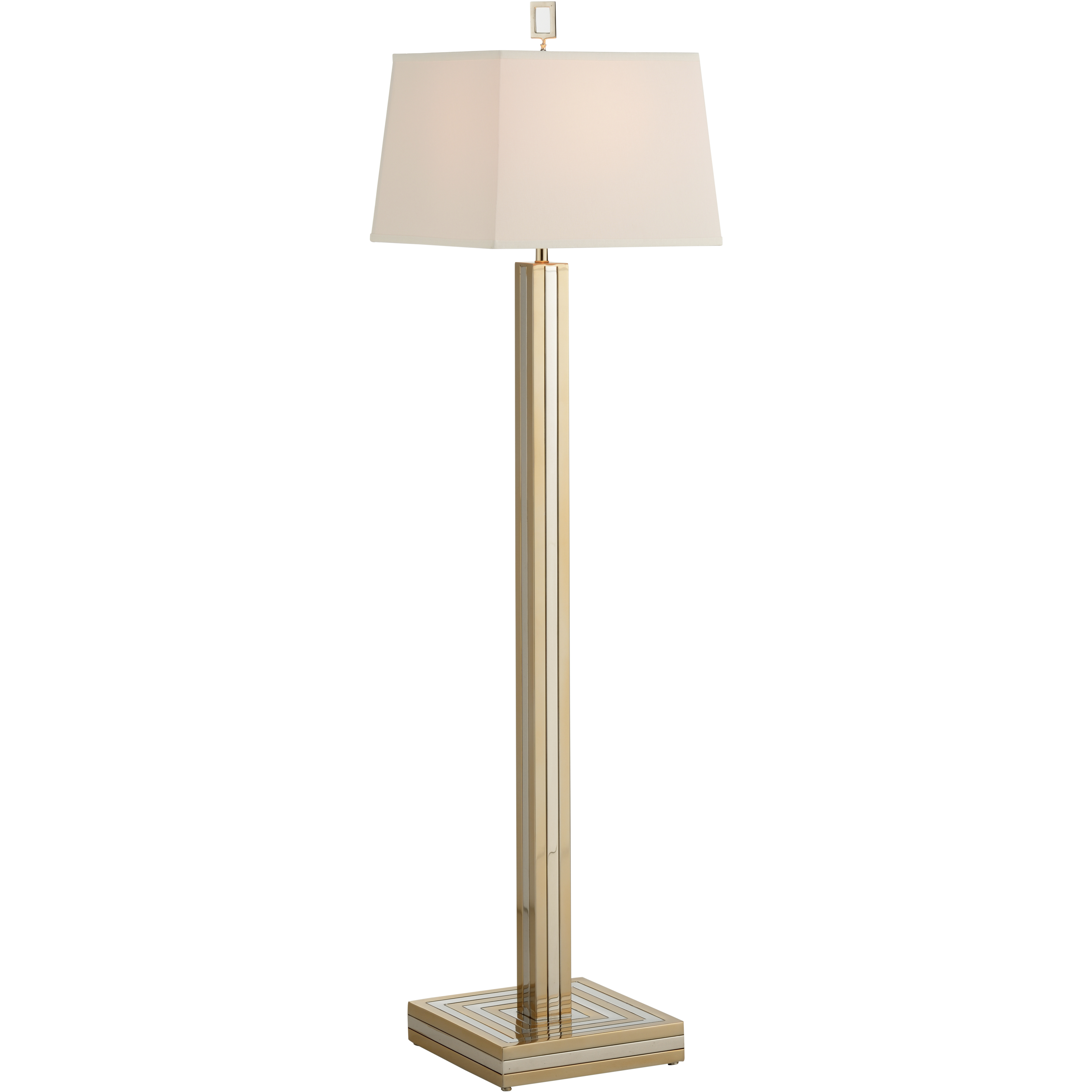 Gold Dust 53 inch 100.00 watt Gold and Silver Floor Lamp Portable Light
