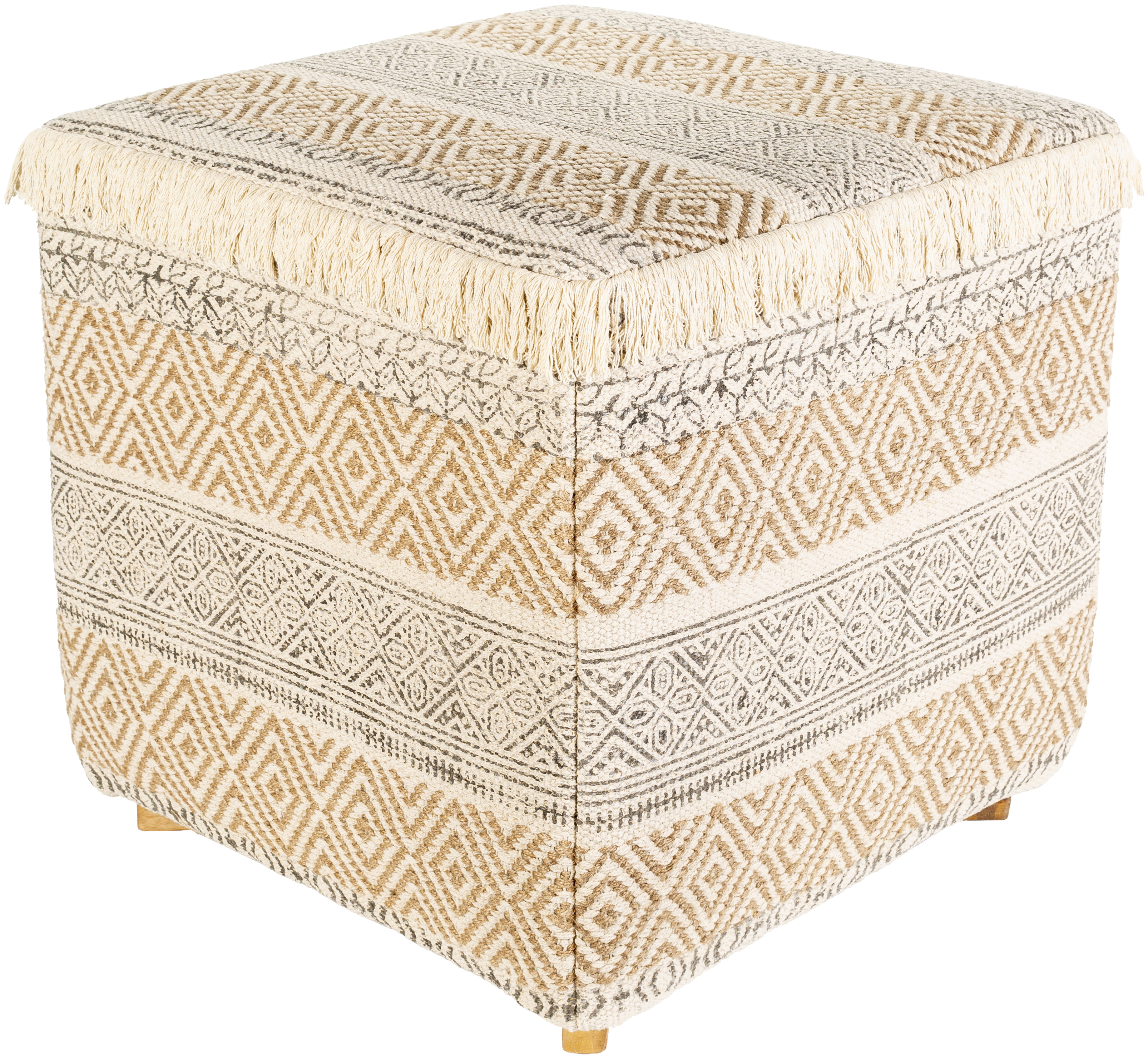 Isaiah 18.25 inch Cream Ottoman