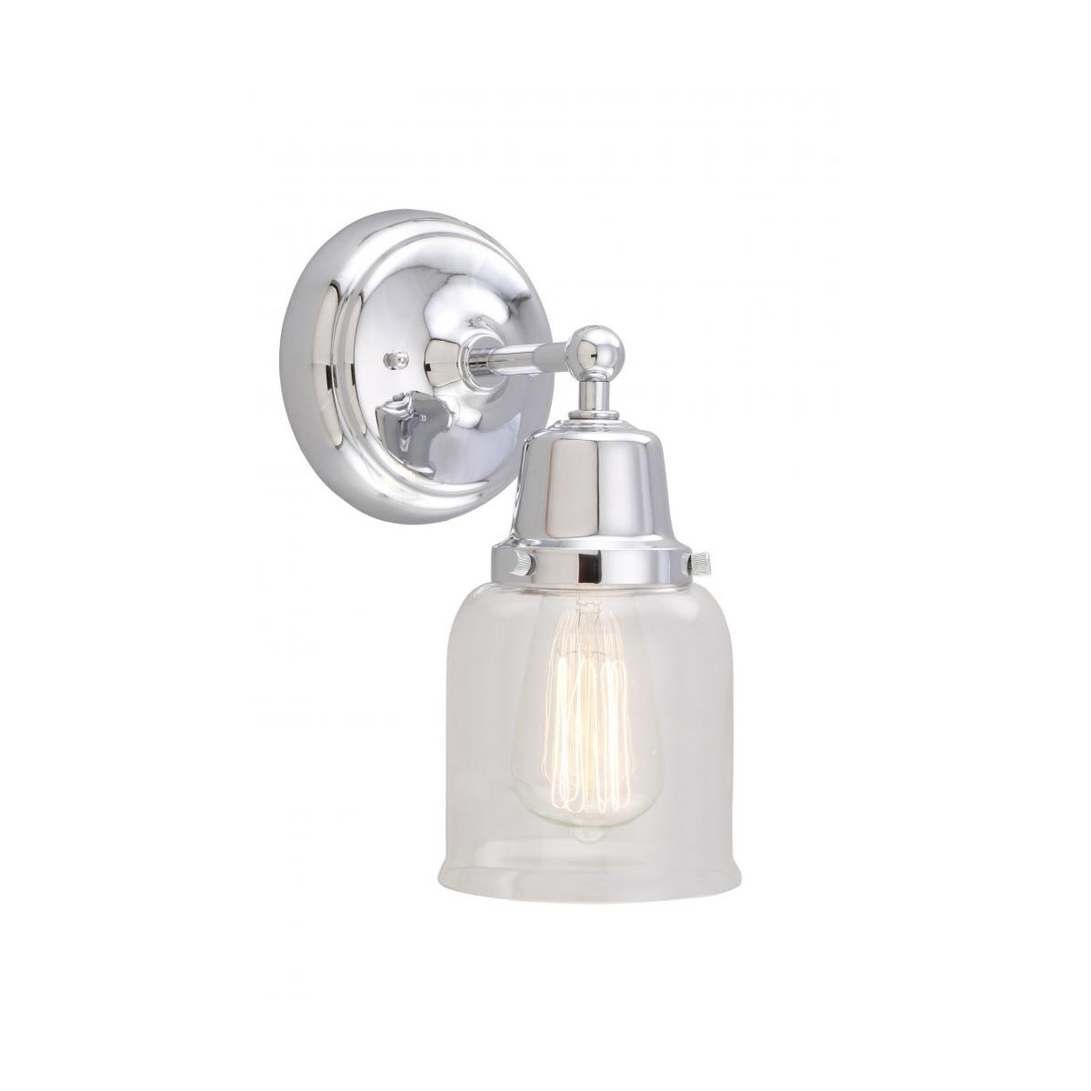 Aditi Small Bell 1 Light 5 inch Polished Chrome Sconce Wall Light, Aditi