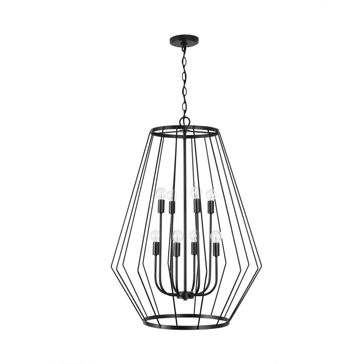 Corey 8 Light 24.75 inch Matte Black Foyer Ceiling Light