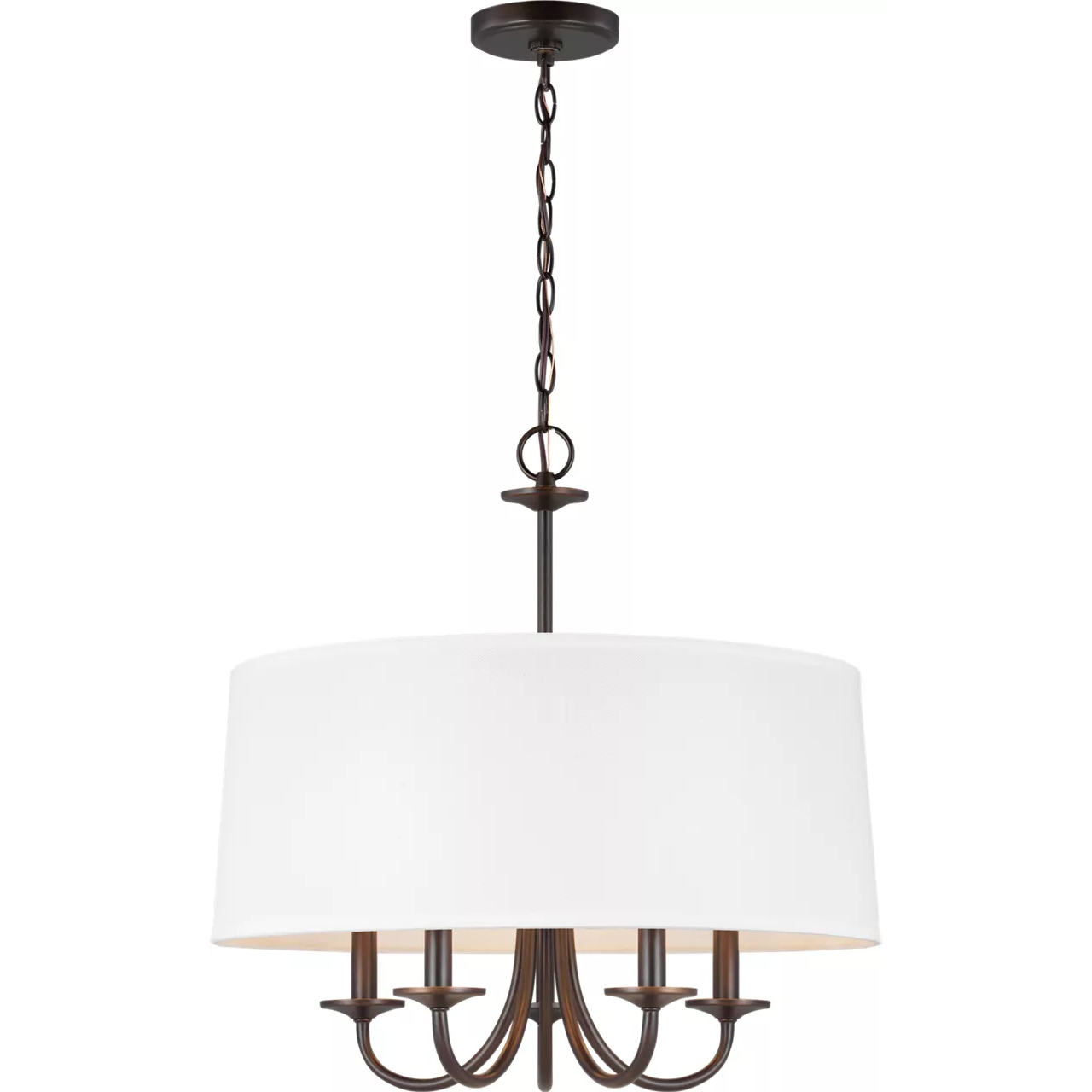 Seville 5 Light 21.5 inch Bronze Chandelier Ceiling Light