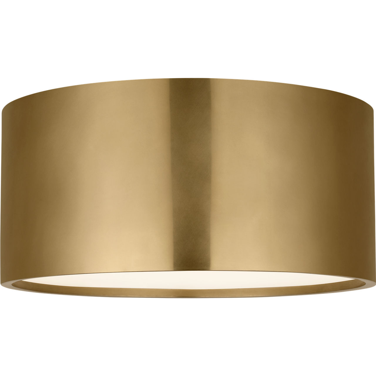 Mick De Giulio Dola LED 9.9 inch Hand-Rubbed Antique Brass Flush Mount Ceiling Light