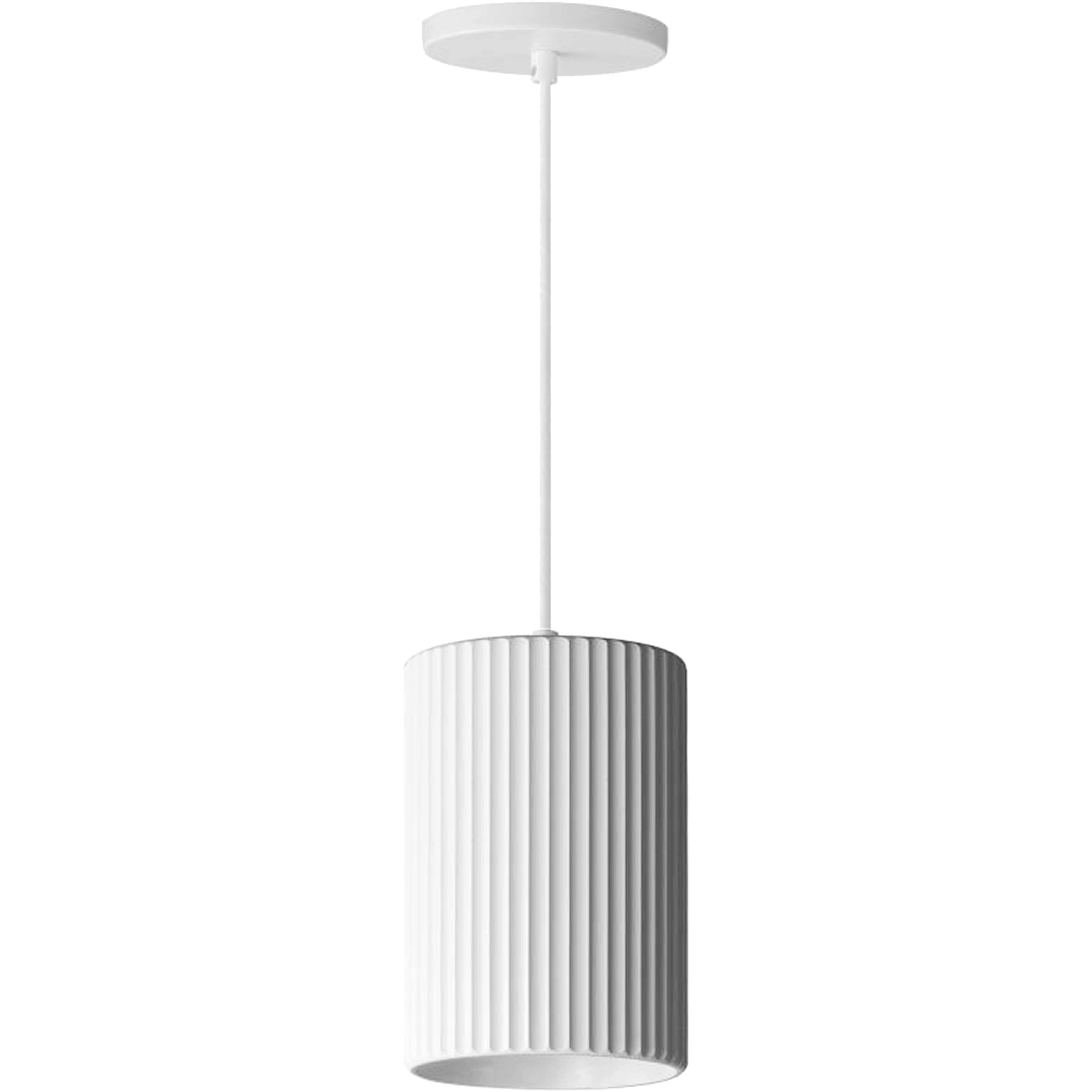 Fabiana LED 5 inch Matte White Pendant Ceiling Light