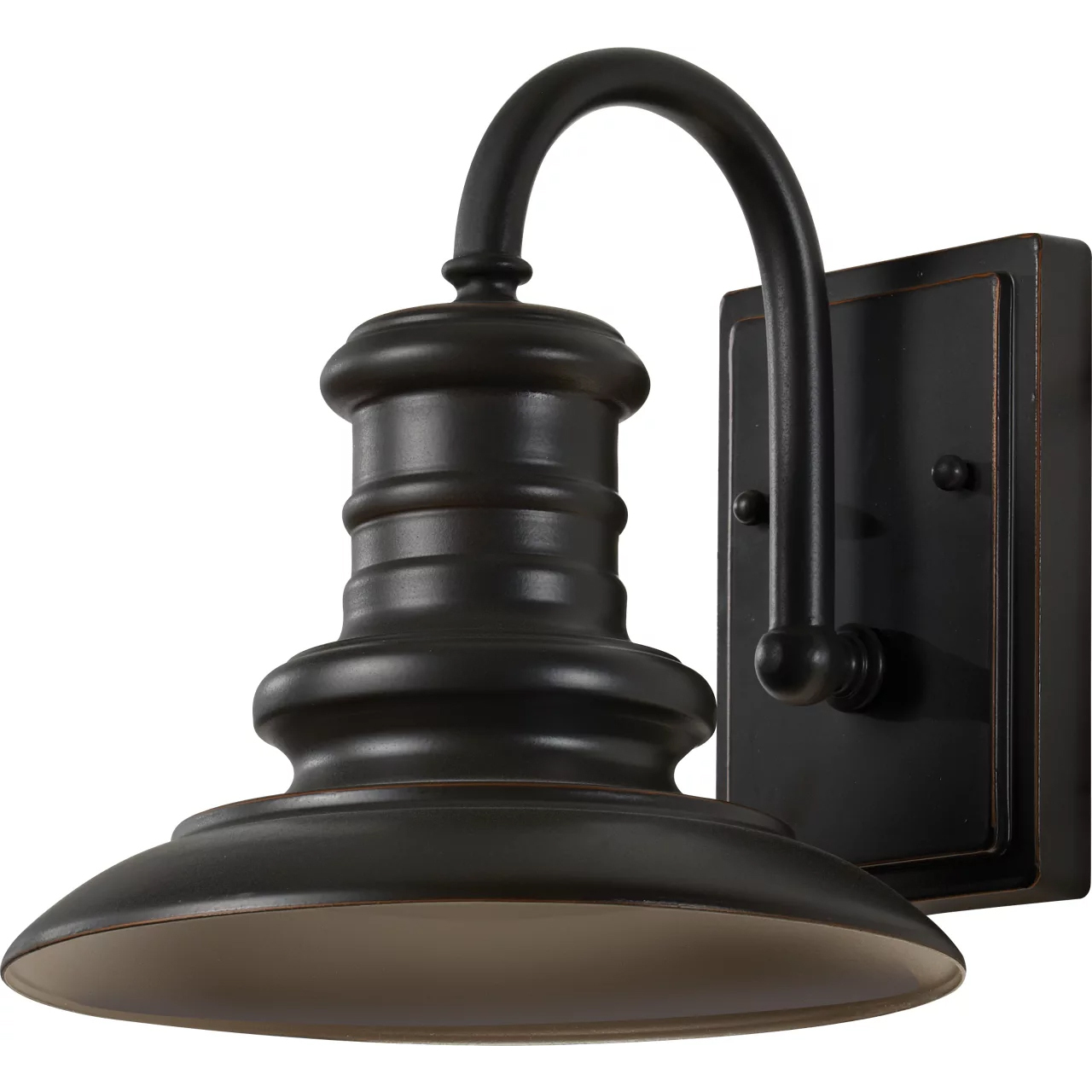 Redding Station LED 9.69 inch Restoration Bronze Outdoor Wall Lantern, Small