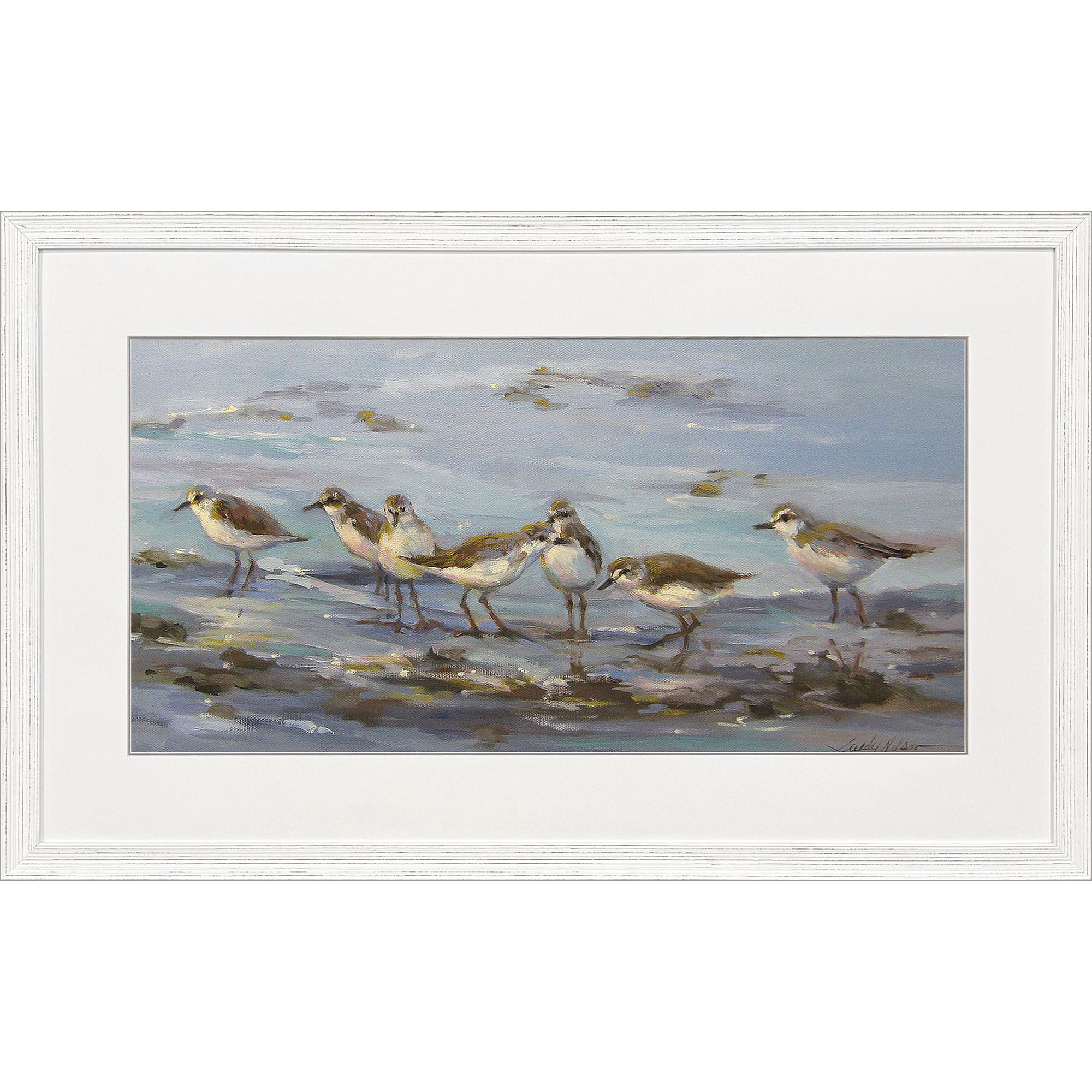 Waverunners Blue and Brown Framed Art